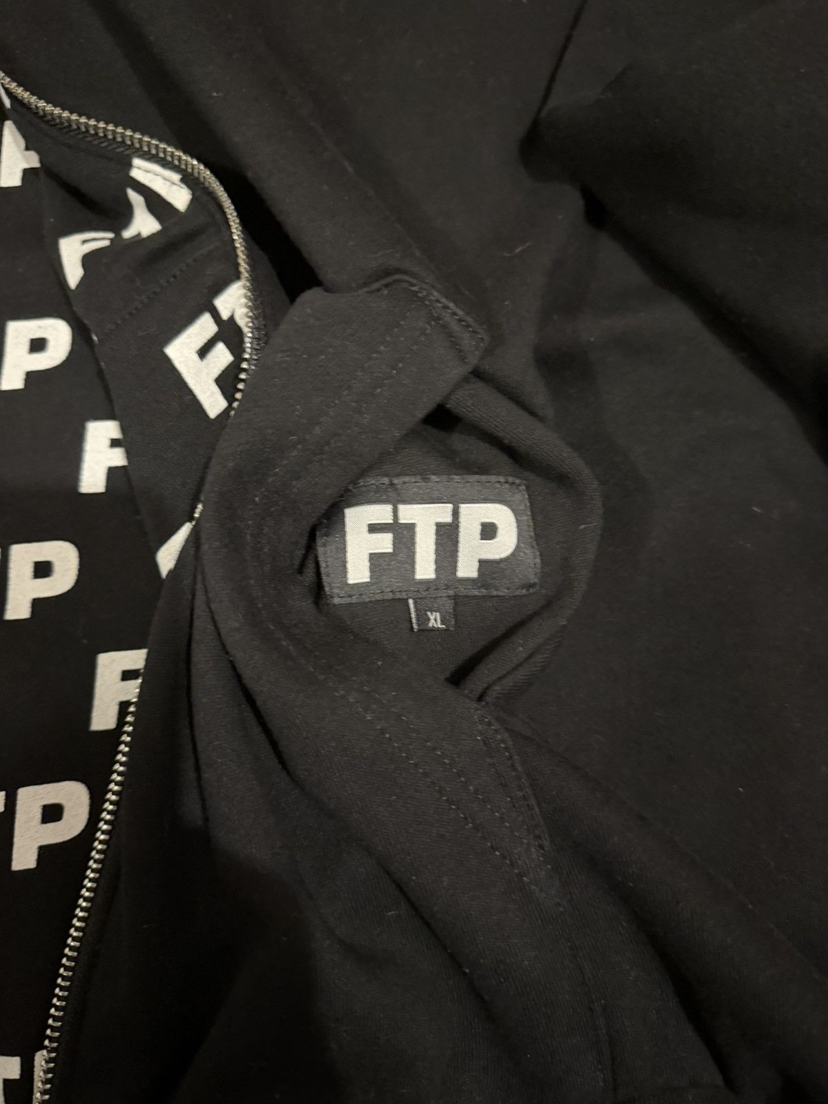 Fuck The Population Black FTP Full Zip Up Hoodie Reversible Logo Size US XL / EU 56 / 4 - 5 Thumbnail