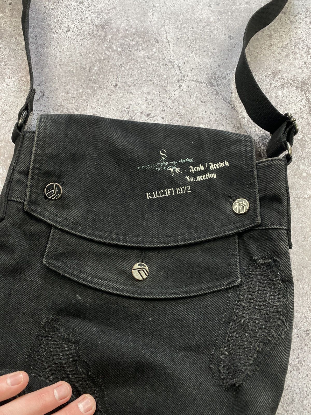 Japanese Brand × Junya Watanabe × Yohji Yamamoto Avant garde Junya watanabe Yohji Yamamoto Y2K distressed bag Size ONE SIZE - 3 Thumbnail