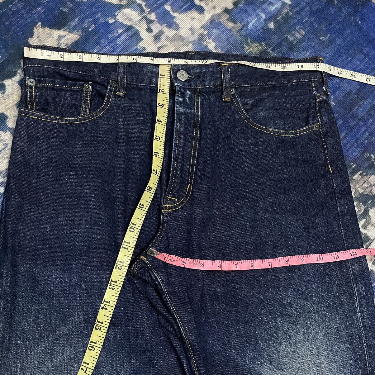 GU × Undercover 🇯🇵 GU Straight Baggy Distressed Undercover Style Indigo Denim Size US 35 - 11 Thumbnail