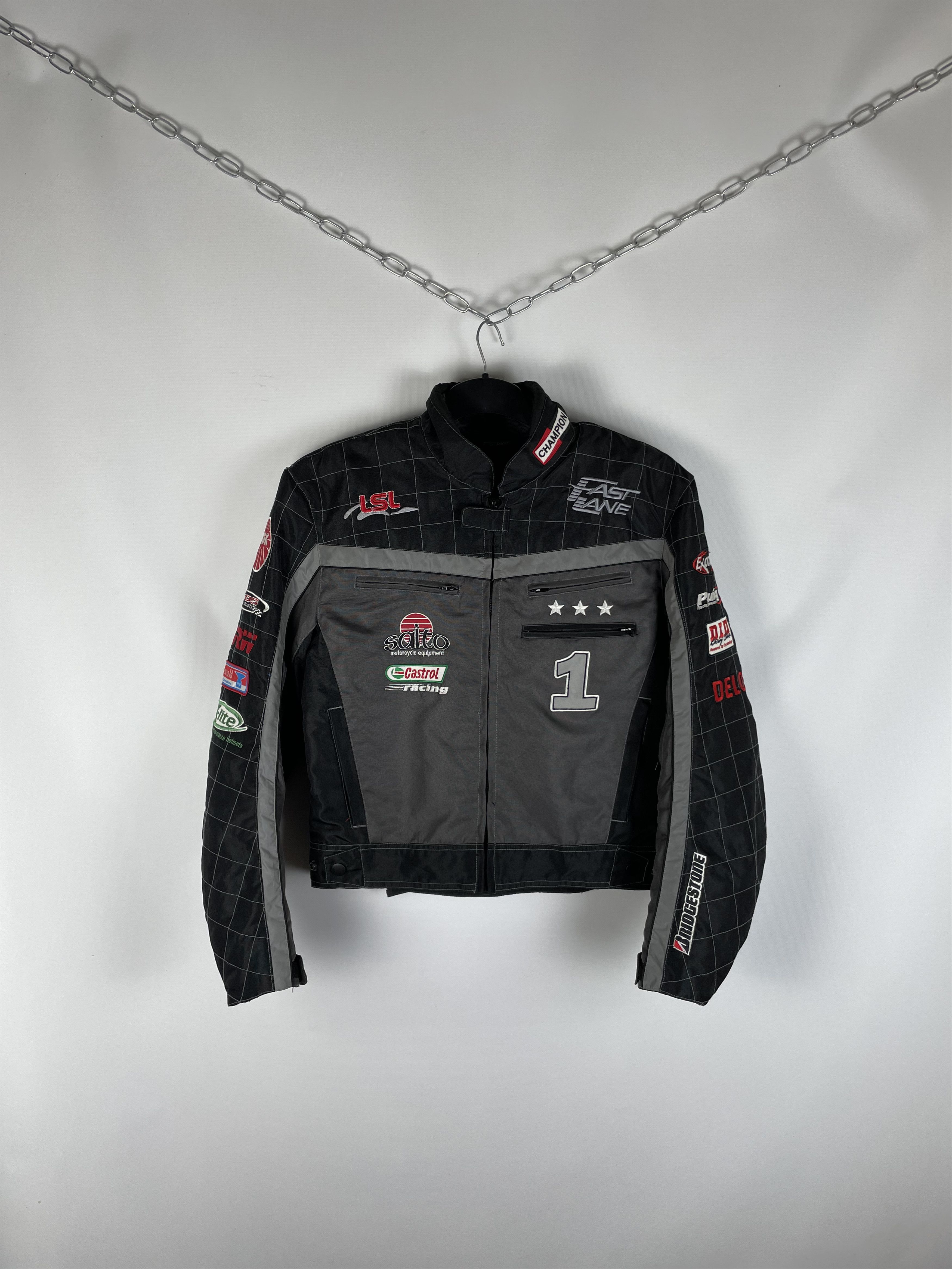 Japanese Brand Fast Lane Racing Jacket Big Logo Vintage Team Size US S / EU 44-46 / 1 - 1 Thumbnail