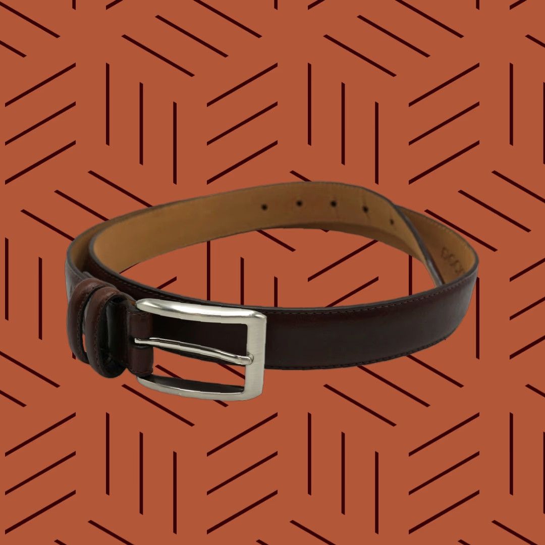 Dockers VINTAGE Dockers Belt Main Selling Point OR Brand Dockers Leather Cowhide Brown Belt 38 Mens Brown 1-1/8" Wide 46" Overall Silver Buckle Vintage Men Size ONE SIZE - 1 Thumbnail