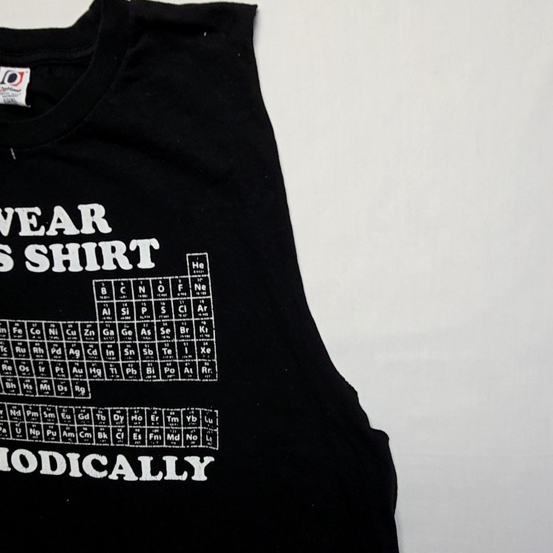 Other Funny Periodic Table Black Sleeveless XL Science Humor Tee Size US XL / EU 56 / 4 - 5 Thumbnail