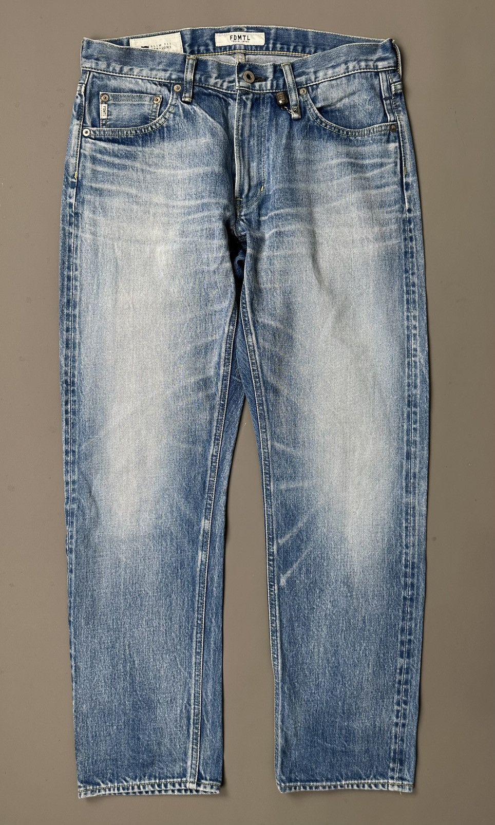 FDMTL FDMTL - Japan Selvedge Denim - Straight Slim Fit Size US 33 - 1 Thumbnail