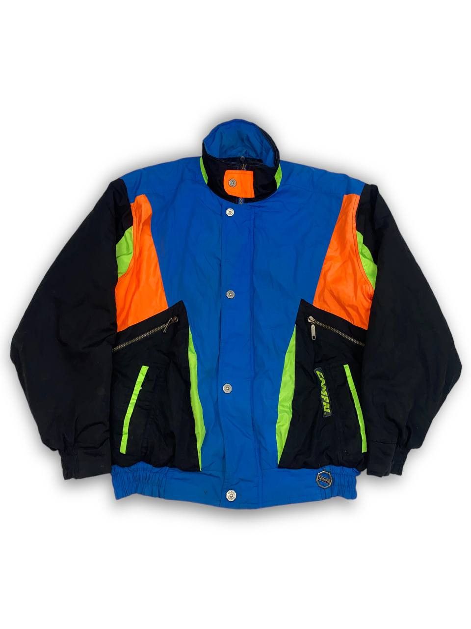 Pre-owned Bomber Jacket X Ski 90's Vintage Campri Ski Bomber Jacket M518 In Multicolor