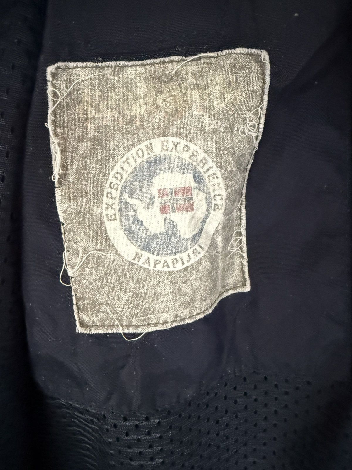 Martine Rose × Napapijri NAPAJIRI GEOGRAPHIC NAVY BLUE ZIPPER JACKET NYLON Size US L / EU 52-54 / 3 - 7 Thumbnail