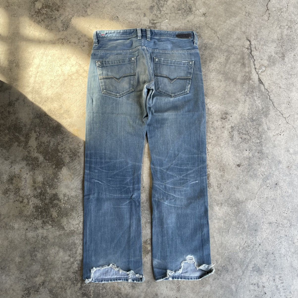 Diesel 🔥Vintage Diesel Kajo Stoned Washed Ripped Distress Jeans Size US 36 / EU 52 - 4 Thumbnail