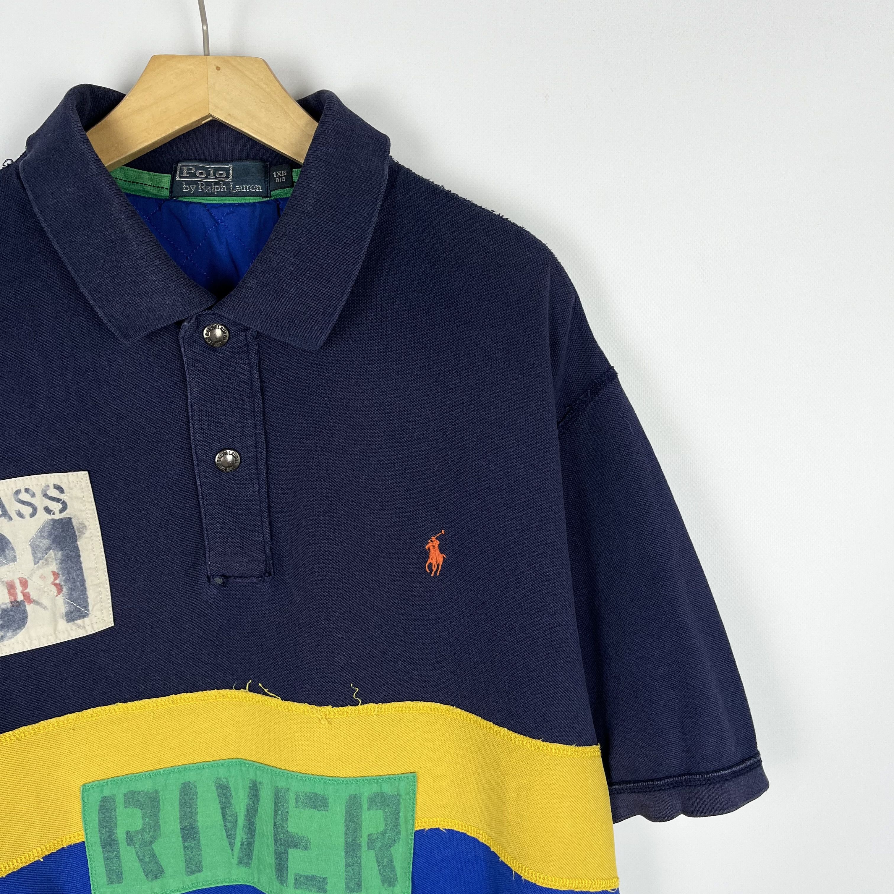 Polo Ralph Lauren Vintage Polo Ralph Lauren Rafting Big Logo Polo Shirt 90’s Size US XXL / EU 58 / 5 - 10 Thumbnail