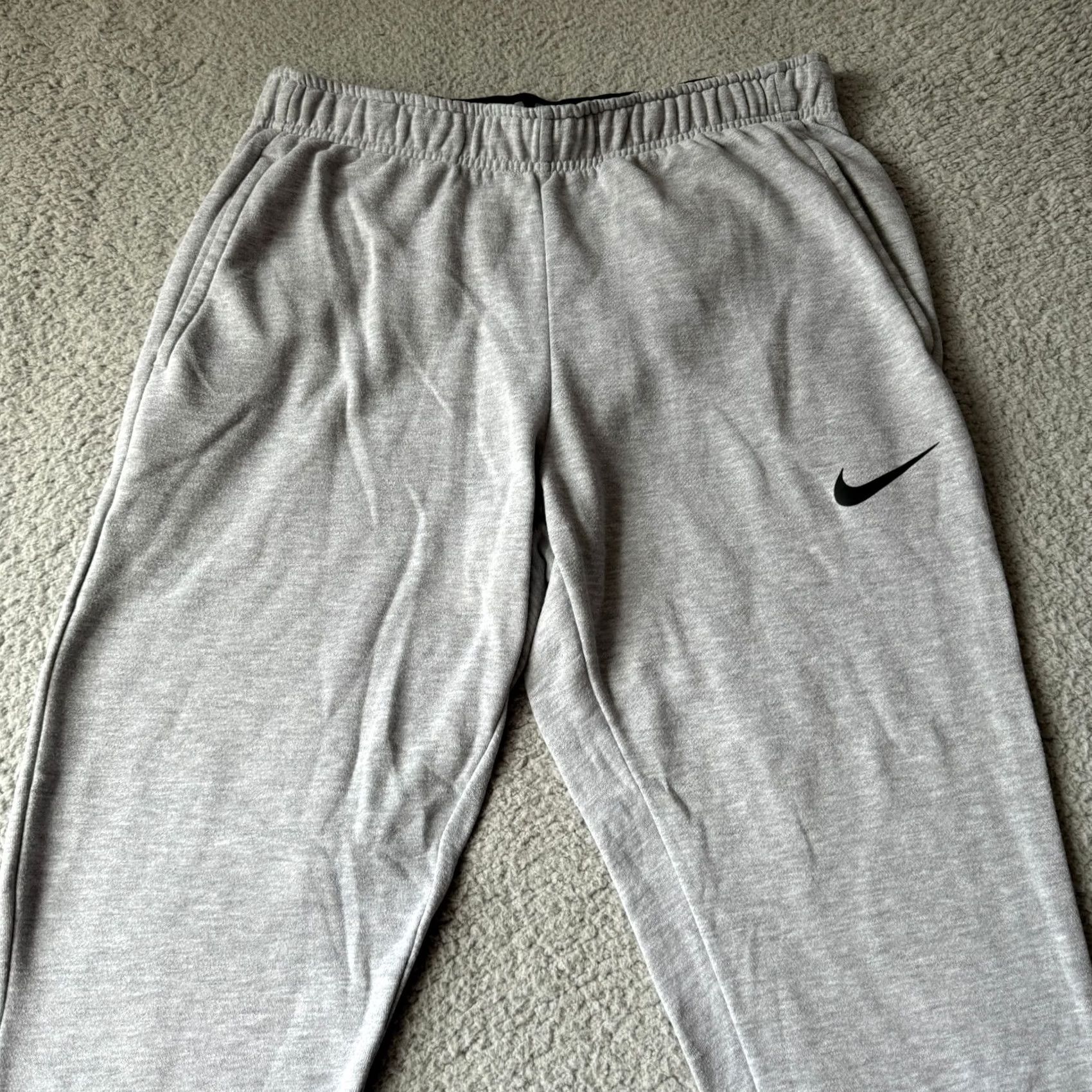 Nike Nike Dri-FIT Pants Mens Large Gray Jogger Tapered Sweat Training Fitness Pockets Drawstring Size US 32 / EU 48 - 4 Thumbnail