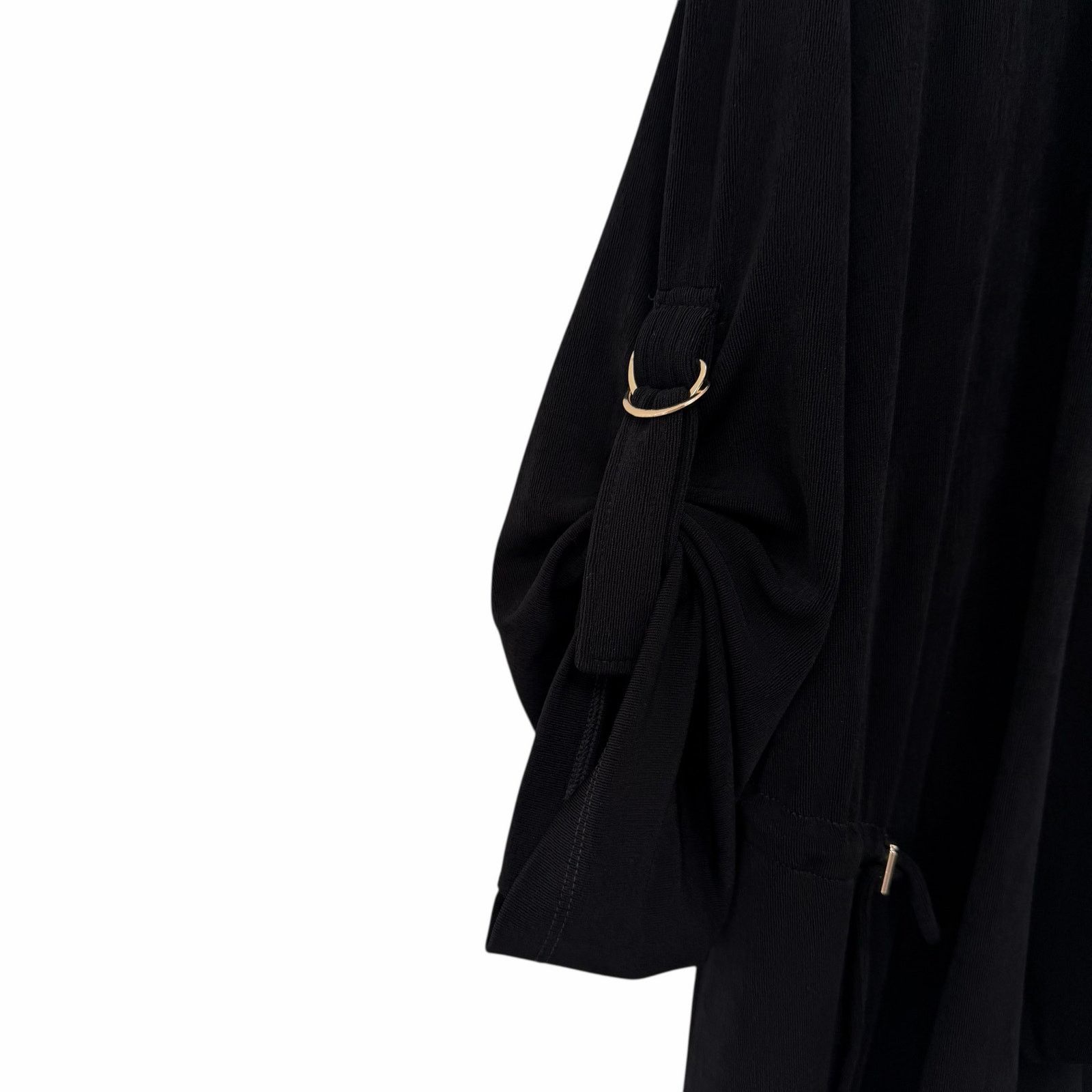 Chicos Chicos Travelers Black Cardigan with Drawstring Sz 8/10 Size M / US 6-8 / IT 42-44 - 3 Thumbnail