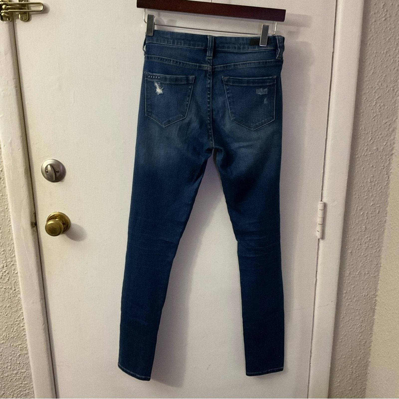 BLANKNYC Blank NYC Distressed Zip Up Denim Jean 26 Casual Comfy Size 26" / US 2 / IT 38 - 2 Thumbnail