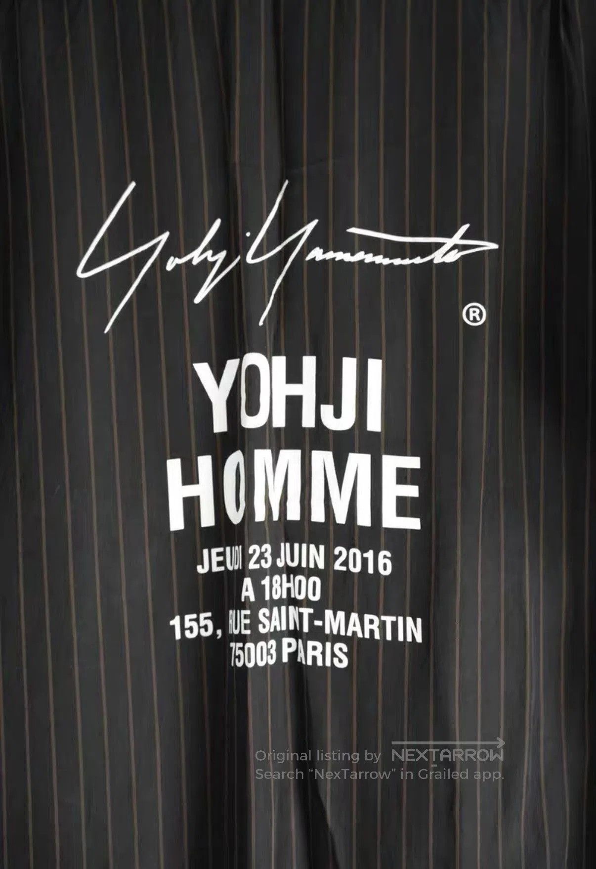 Yohji Yamamoto Black Striped Long. Size US L / EU 52-54 / 3 - 2 Thumbnail