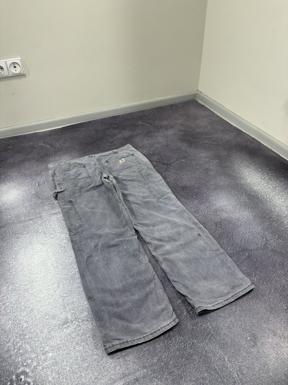 Carhartt Vintage Carhartt USA Distressed Gray Baggy Carpenter Pants Size US 32 / EU 48 - 4 Thumbnail