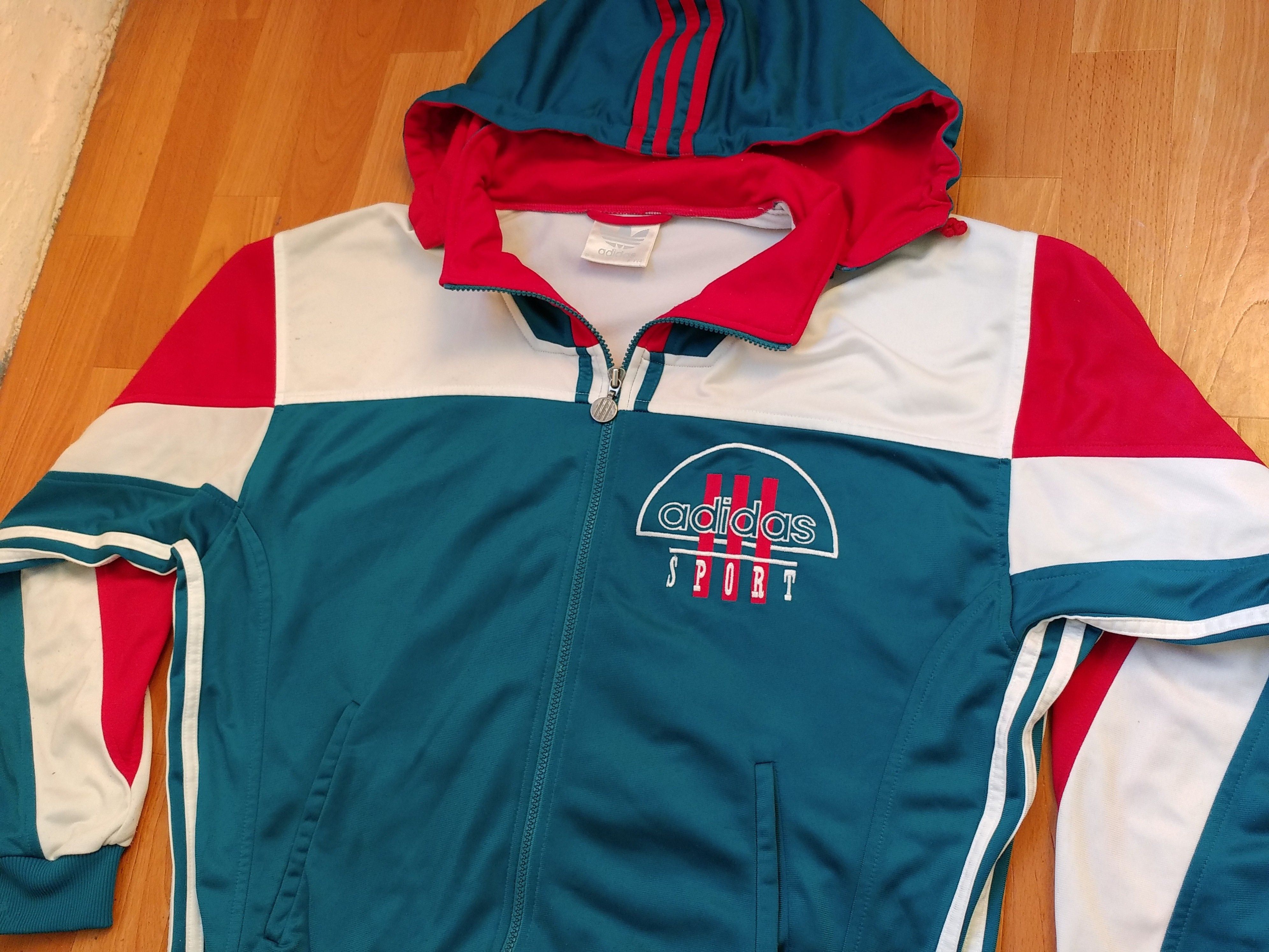 Adidas × Vintage ADIDAS jacket, green vintage hip hop 90s hip-hop size M Size US M / EU 48-50 / 2 - 13 Thumbnail