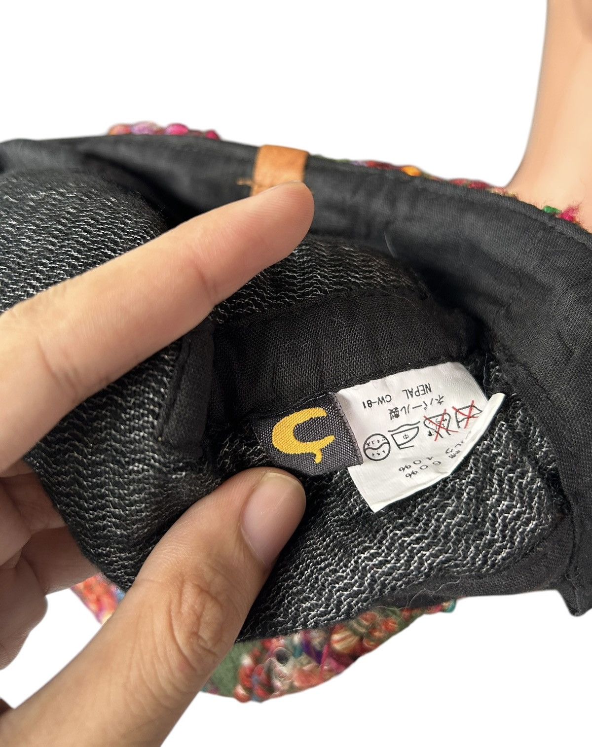 Japanese Brand × Kapital × Vintage Rare Amina Hippies Style Knitt Baret Hats Size ONE SIZE - 7 Thumbnail