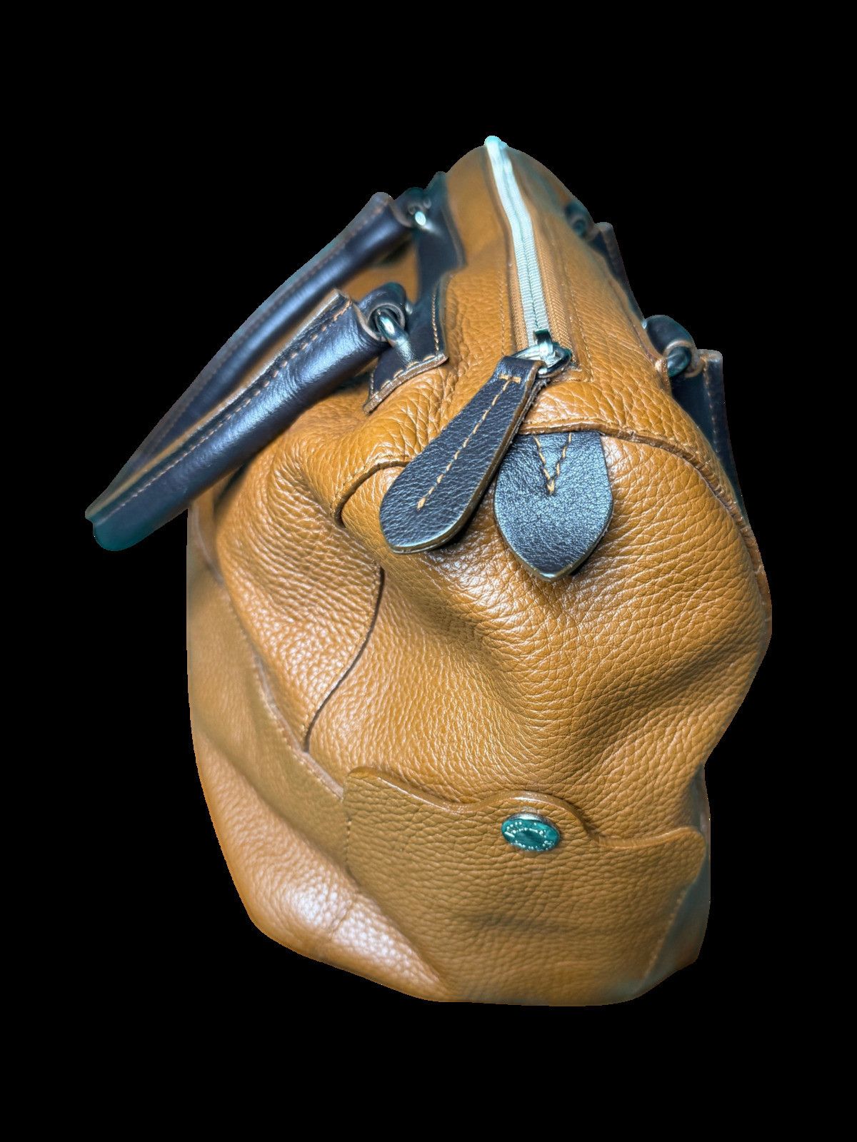 Furla Pebbled Leather Colorblock Satchel Vintage Y2K Furla Size ONE SIZE - 3 Thumbnail