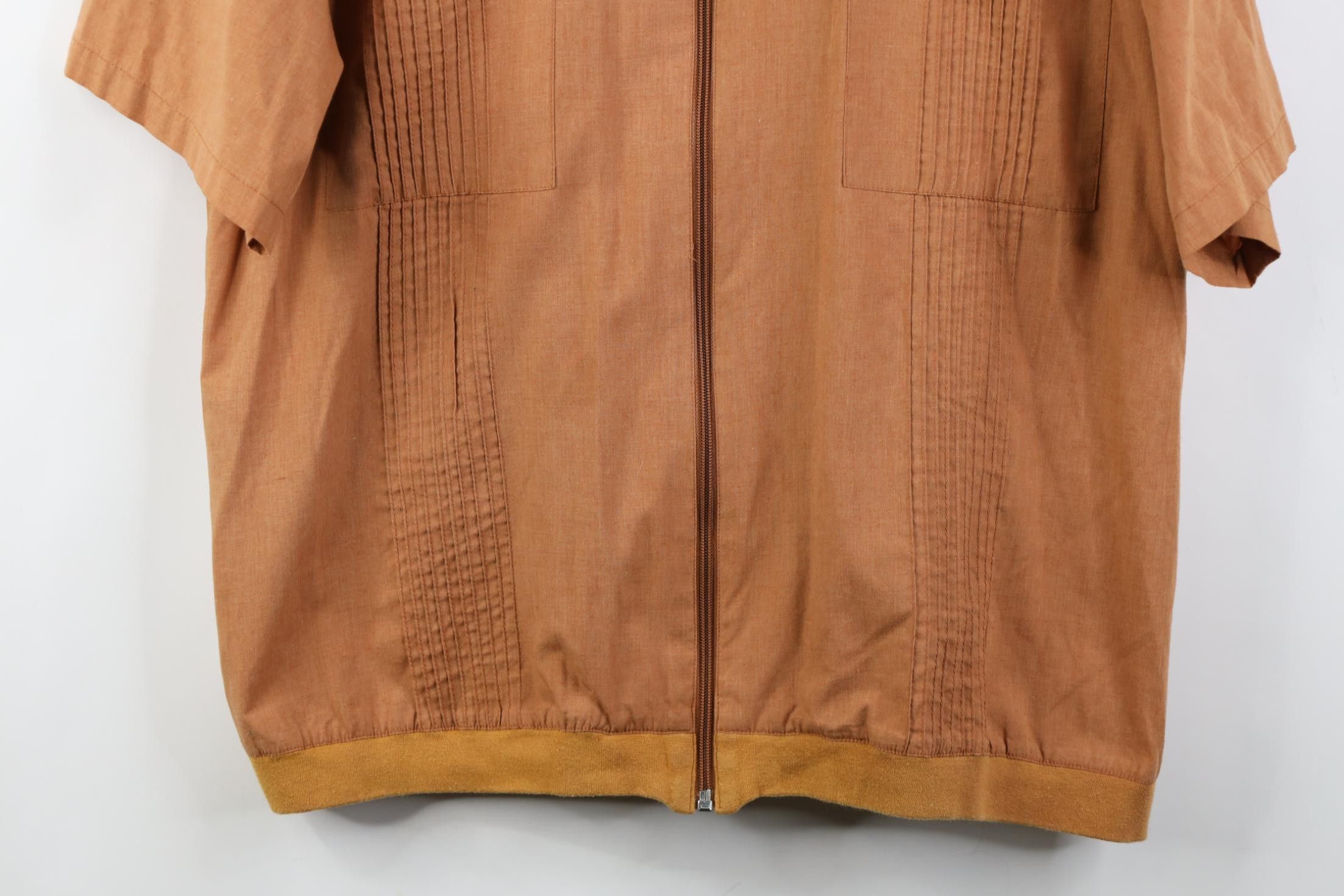 Vintage Vintage 90s Streetwear Short Sleeve Full Zip Shirt Jacket Size US L / EU 52-54 / 3 - 3 Thumbnail