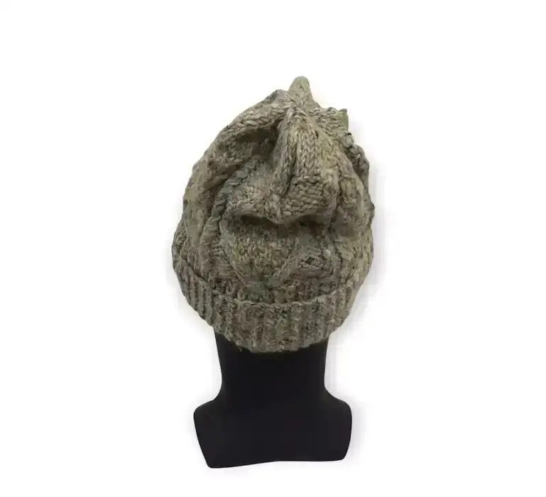 Beams Plus × Hat Club × Japanese Brand Beams Plain Knit Design Beanie Hat Size ONE SIZE - 4 Thumbnail