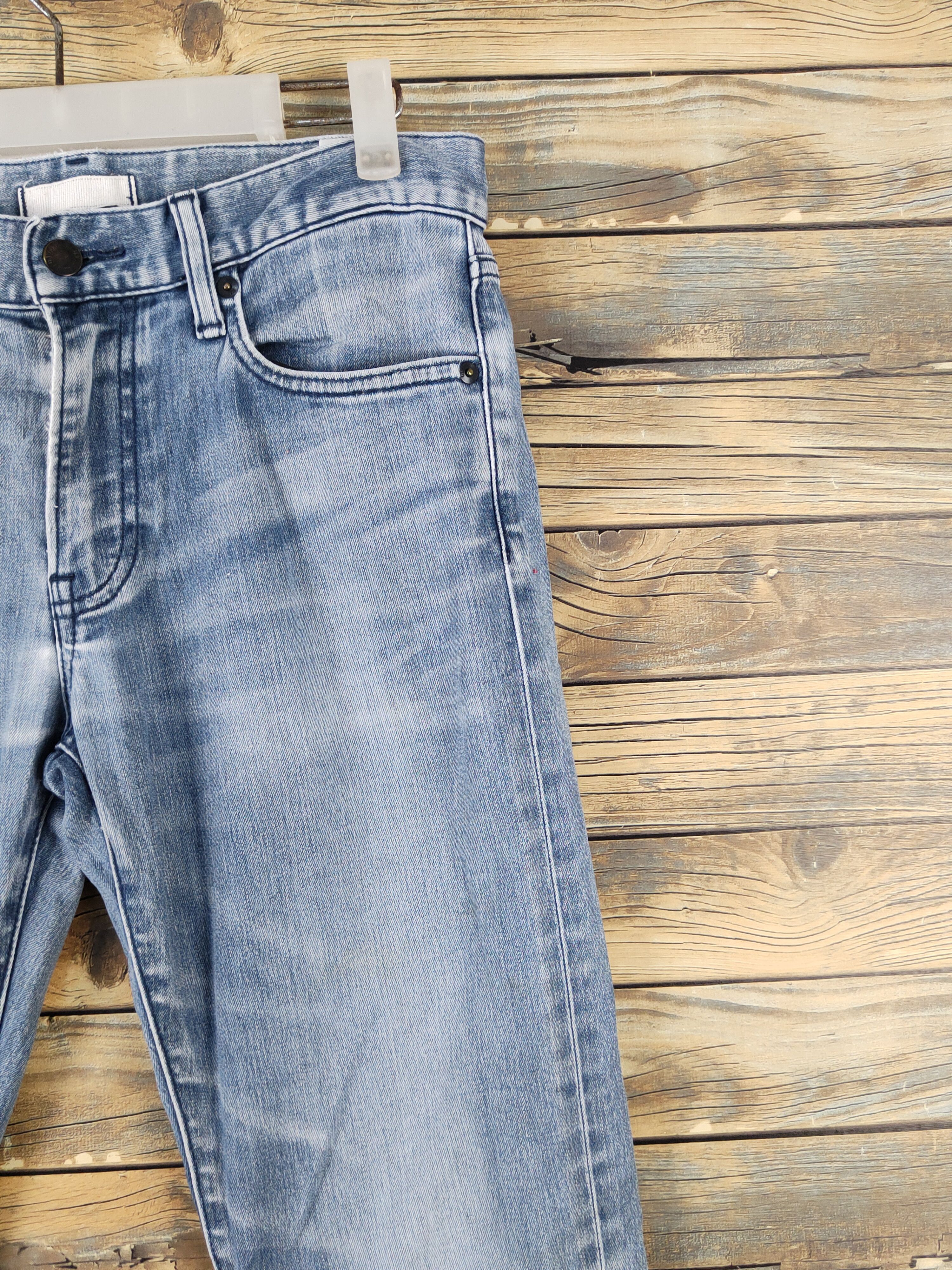 Japanese Brand Uniqlo japan Blue faded Distressed Ripped denim Jeans #W1693 Size US 29 - 5 Thumbnail