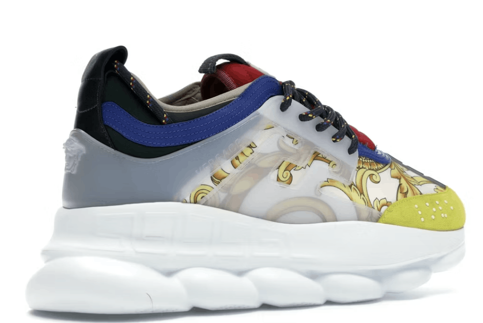 Versace Barocco chain reaction muti yellow rubber suede Size US 13 / EU 46 - 6 Thumbnail