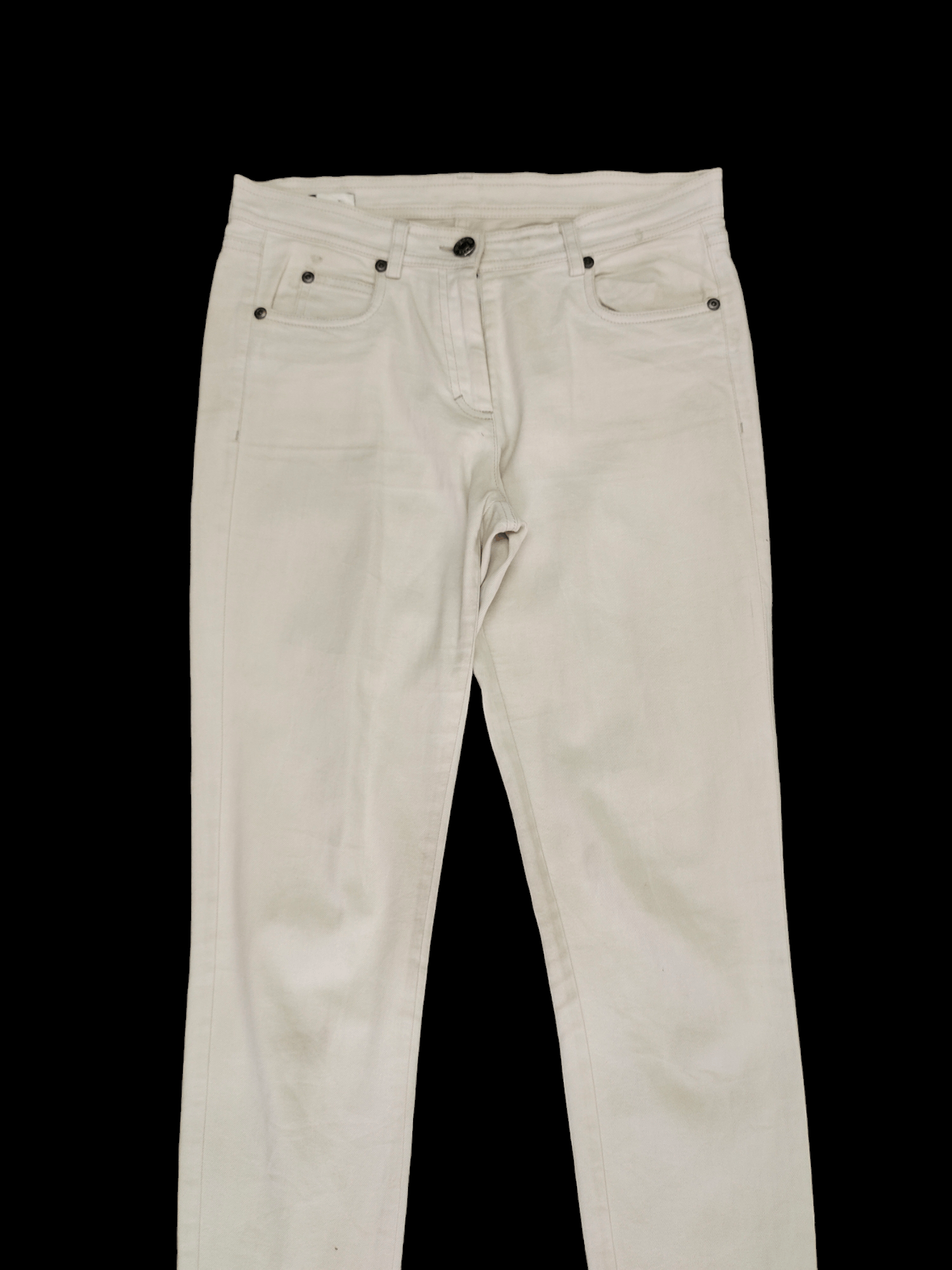 Jil Sander Jil Sander Lampo Zipper Navy Cream Denim Pants Skinny Fit Size 28" / US 6 / IT 42 - 2 Thumbnail