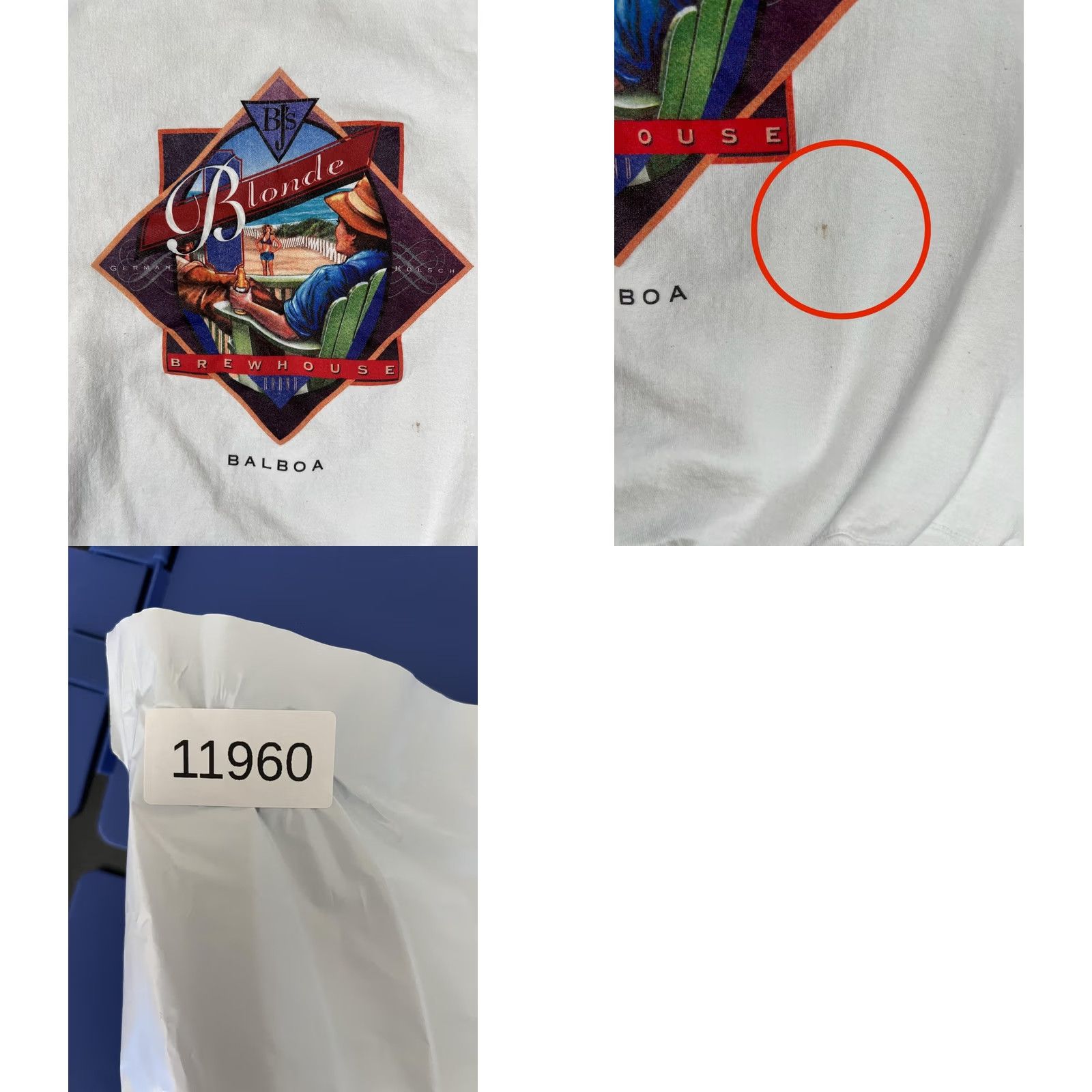 Fruit Of The Loom VINTAGE BJ's Pizza Grill Brewery Sweatshirt Mens XL White Fruit Of The Loom Heavyweight Preshrunk Crew Neck Long Sleeve Graphic Print Brewhouse Size US XL / EU 56 / 4 - 8 Thumbnail