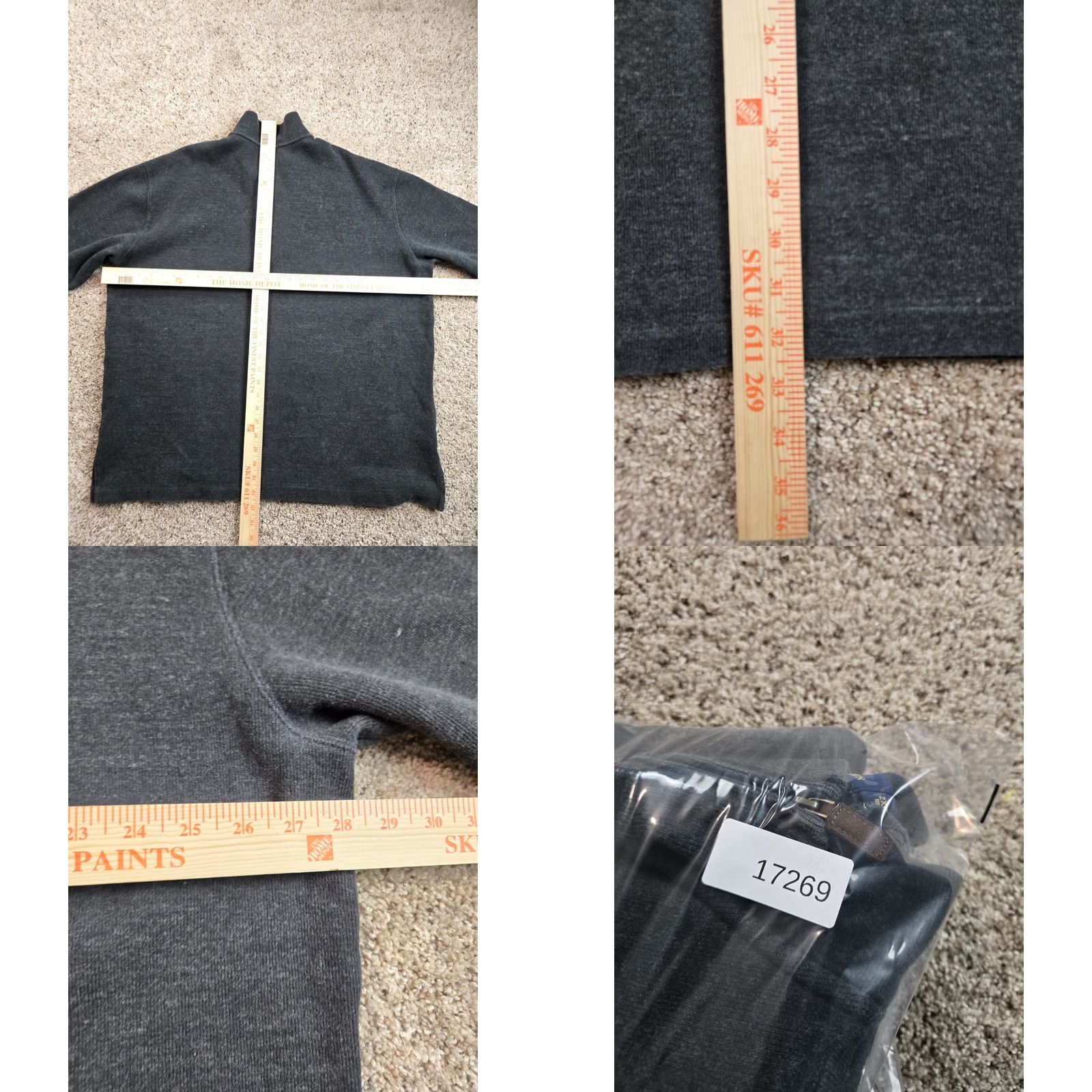 Polo Ralph Lauren Polo Ralph Lauren Sweater Mens 2XL Gray 1/4 Zip Pullover Knit Pony Logo Mock Neck Casual Size US XXL / EU 58 / 5 - 8 Thumbnail