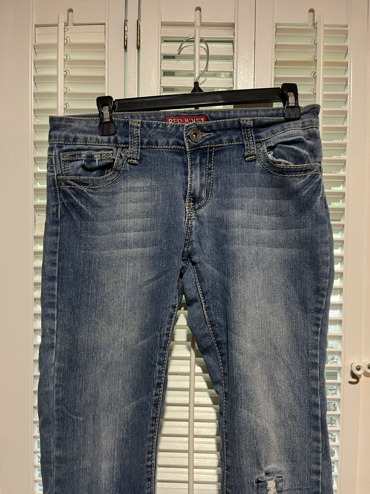 Vintage 2000s Y2K Faded Jeans Club / 9 Size 30" / US 8 / IT 44 - 1 Thumbnail