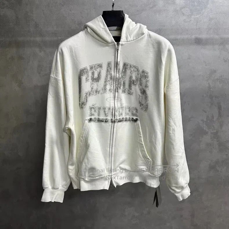 Balenciaga Balenciaga White Logo Zip Hoodie. Size US S / EU 44-46 / 1 - 1 Thumbnail