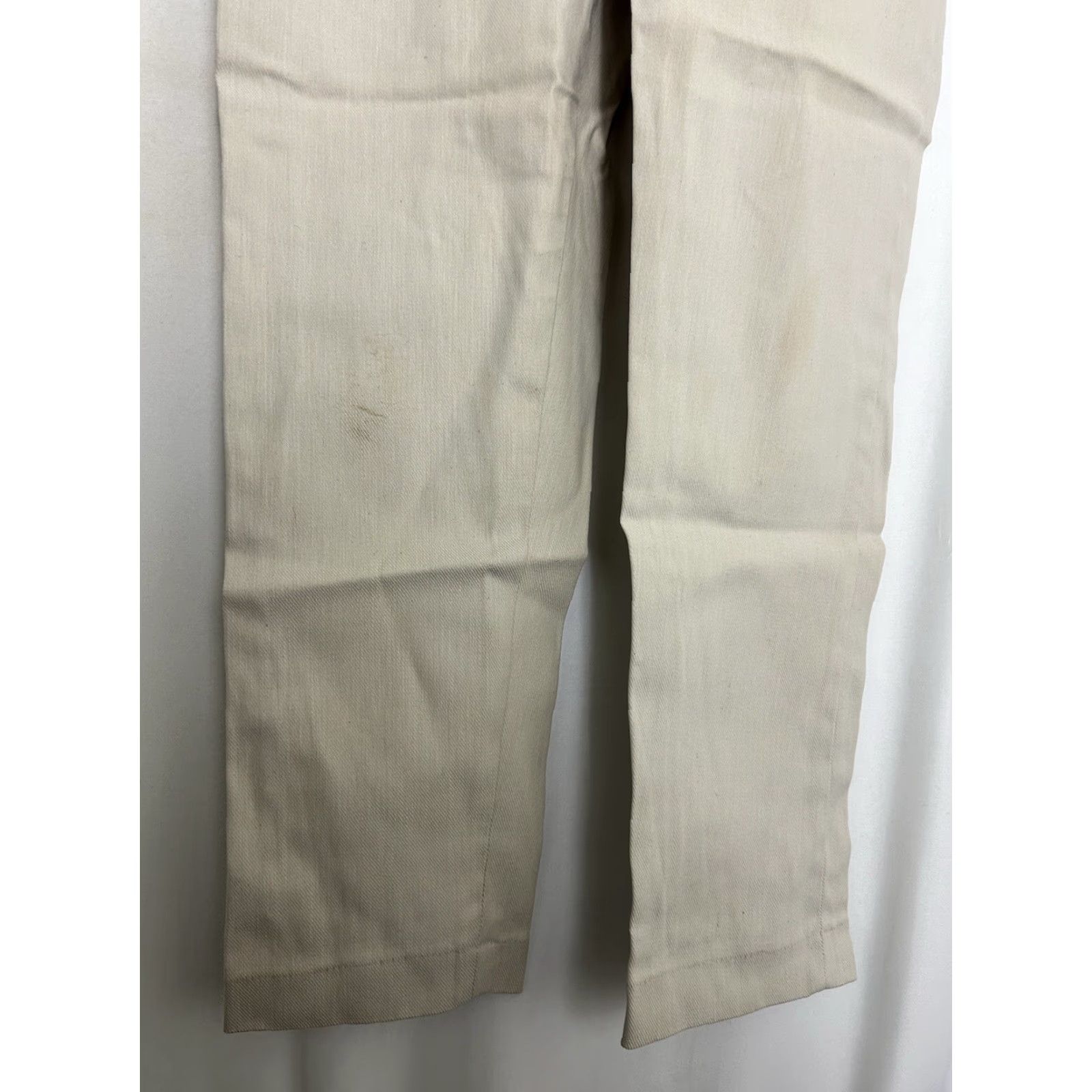 Lee VINTAGE Lee Frontiers Lady Twill High Waist Pants 26 Reg 29 Beige 1960s Casual Womens Size 26" / US 2 / IT 38 - 2 Thumbnail