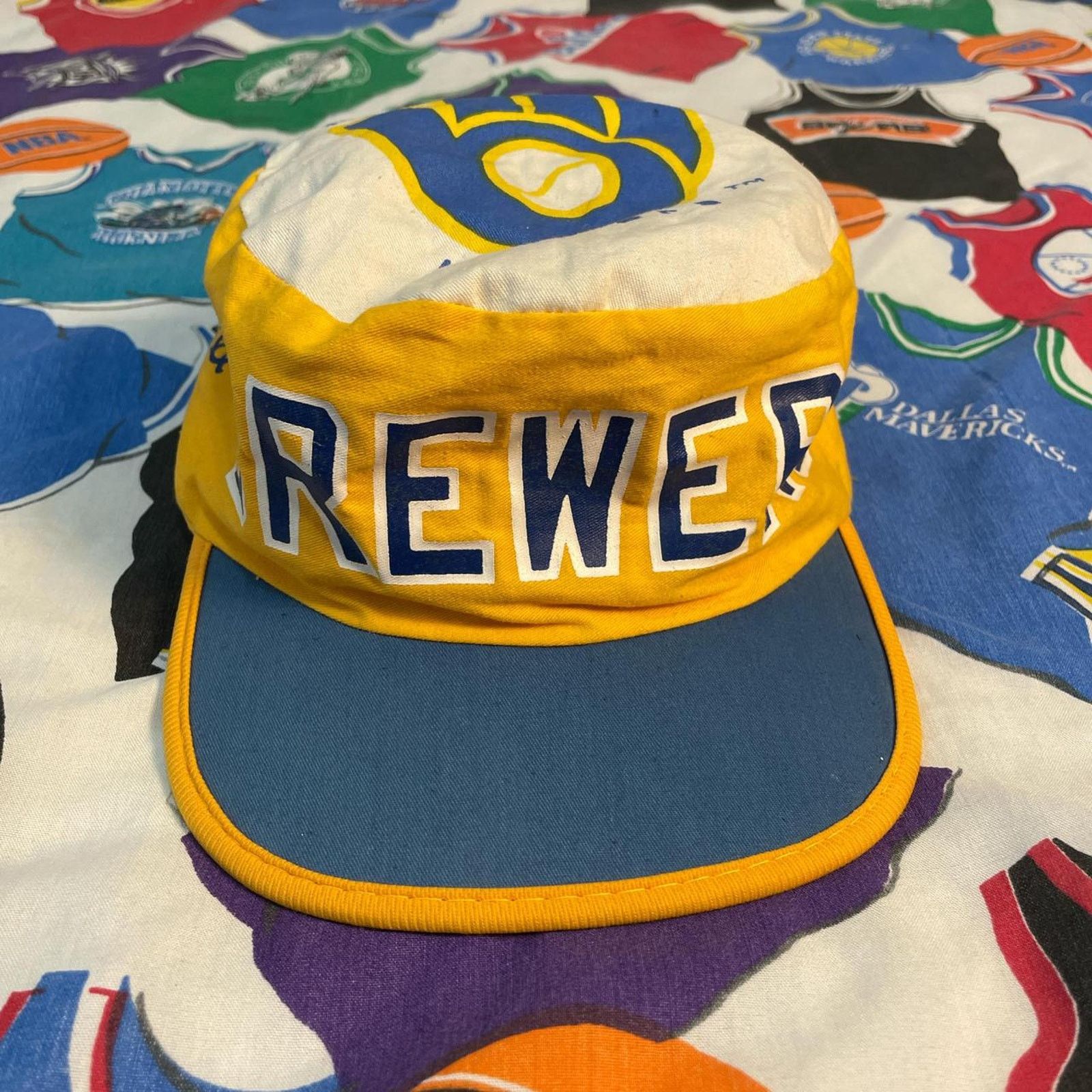 MLB × Vintage Vintage 80s MLB Milwaukee Brewers Baseball Painters Cap Size ONE SIZE - 1 Thumbnail