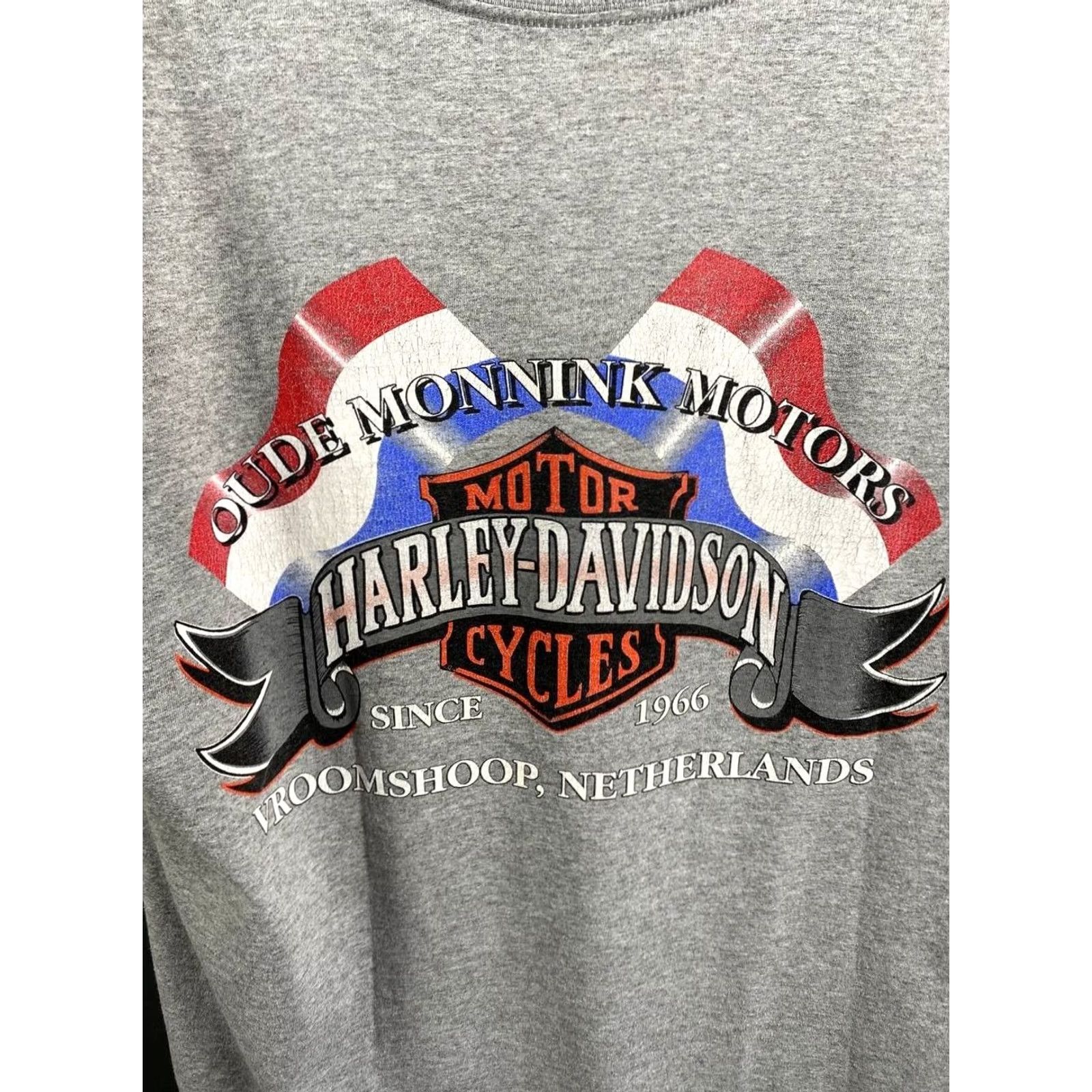 Harley Davidson Harley-Davidson Mens T-Shirt Gray XL Crew Neck Short Sleeve Motorcycle Logo Classic All Seasons Breathsable Shirt Size US XL / EU 56 / 4 - 5 Thumbnail