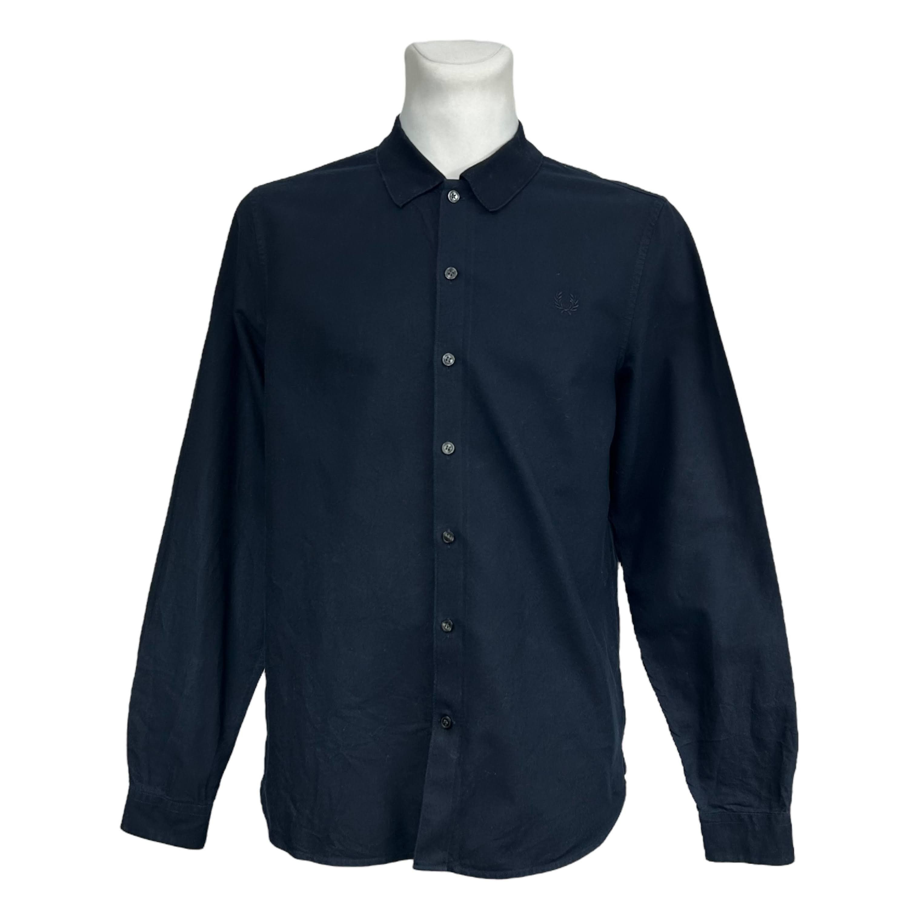 Fred Perry Fred Perry Navy Blue Cotton Collared Shirt Regular M Size US M / EU 48-50 / 2 - 1 Thumbnail