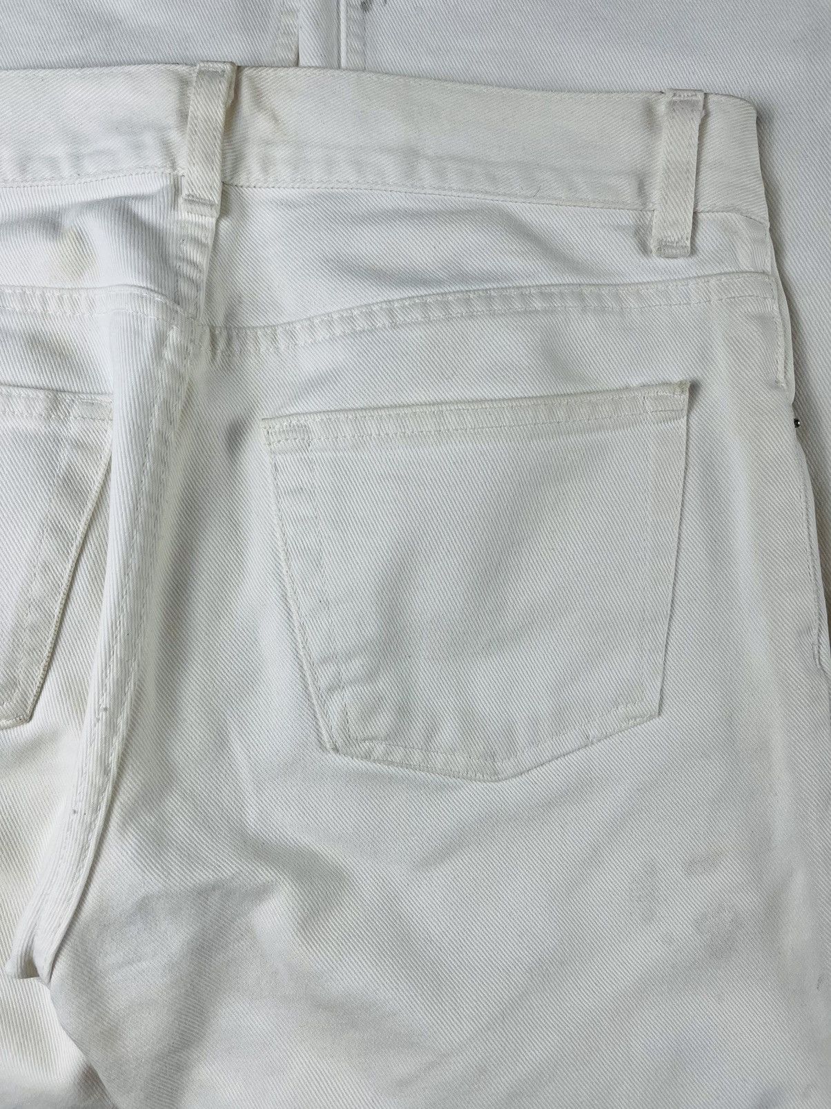 Helmut Lang SS99 Helmut Lang White Painter Denim Jeans Size US 31 - 4 Thumbnail