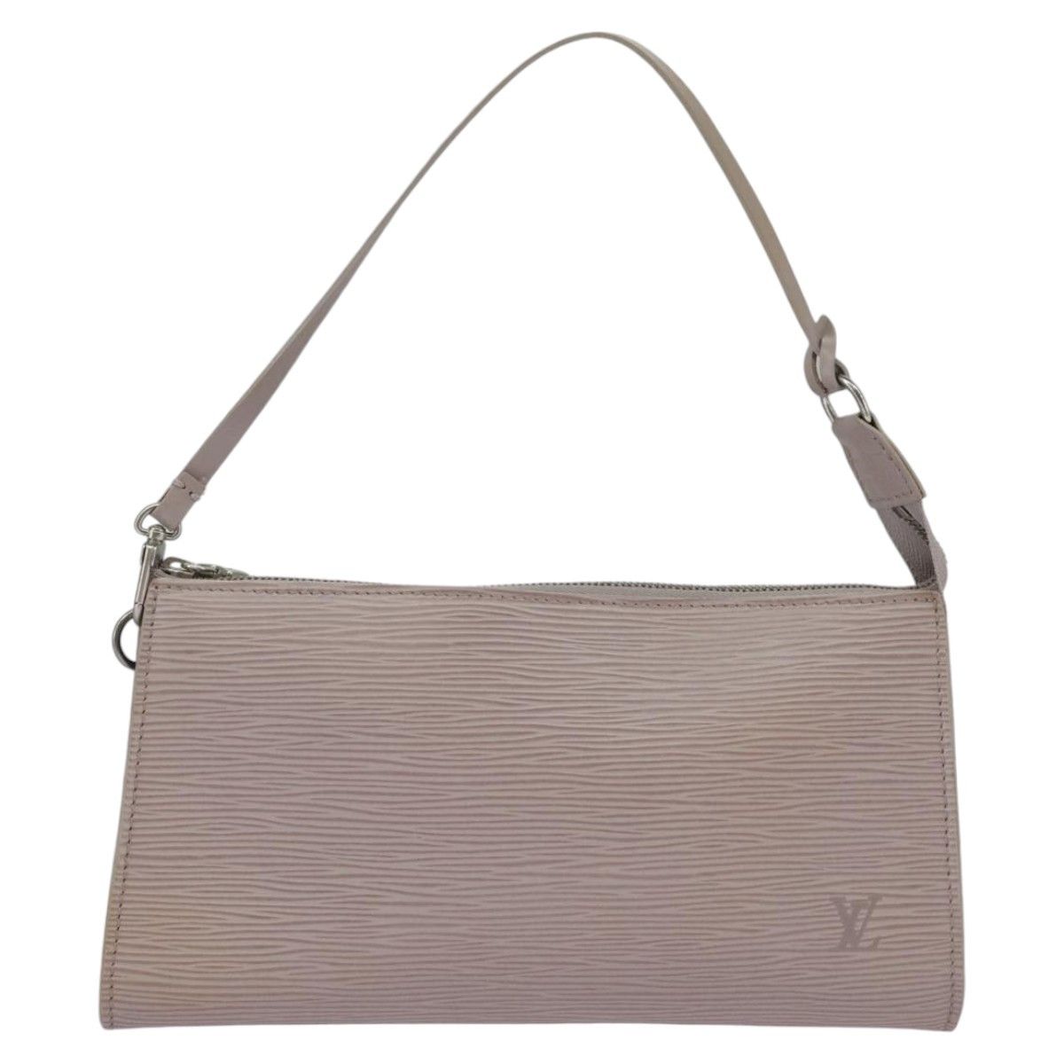 Louis Vuitton Pochette Accessoire Grey Leather Clutch Bag (Pre-Owned) Size ONE SIZE - 1 Thumbnail