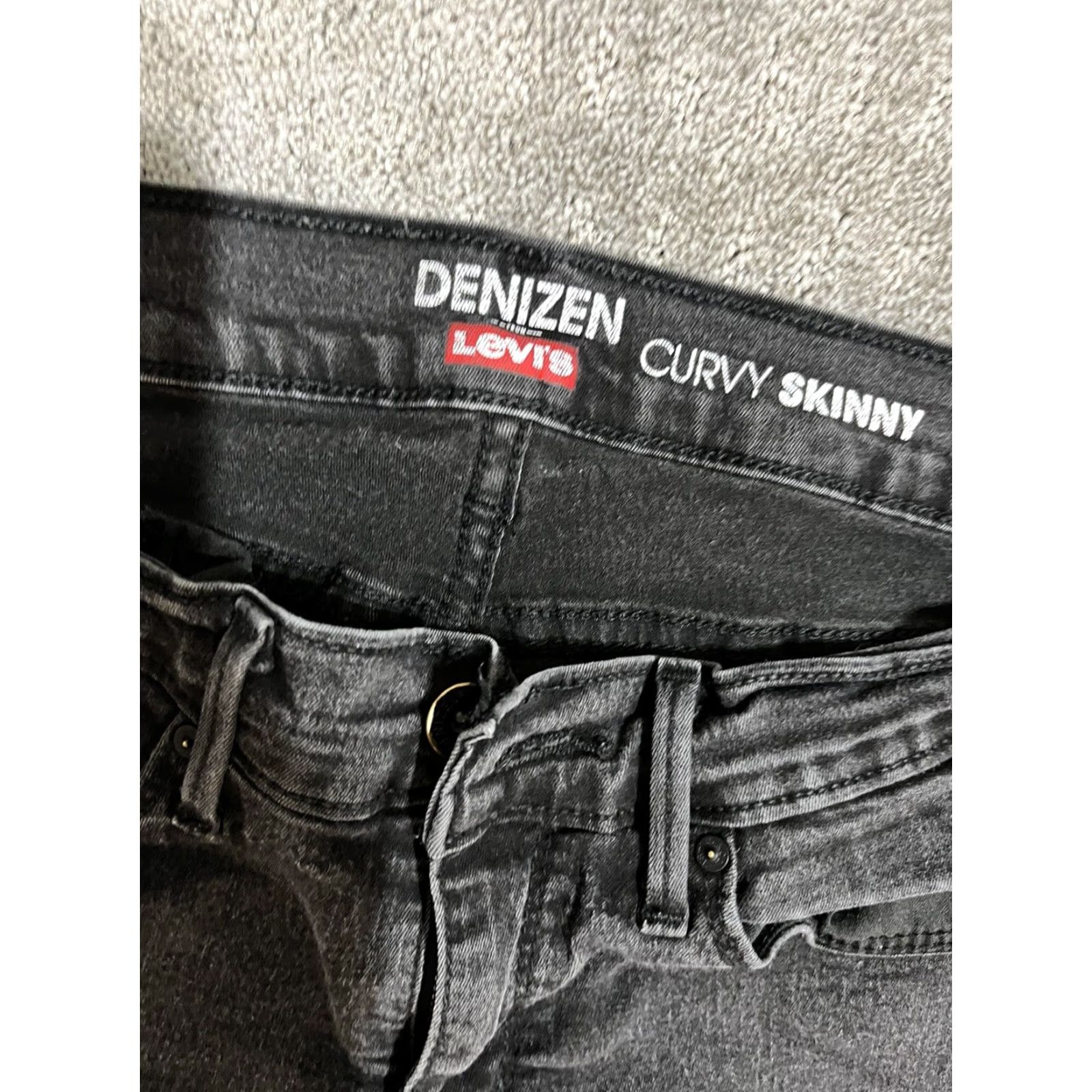 Denizen DENIZEN Curvy Skinny Jeans Women's 26x27 Black Mid Rise Cotton Blend Denim Casual Size 26" / US 2 / IT 38 - 5 Thumbnail