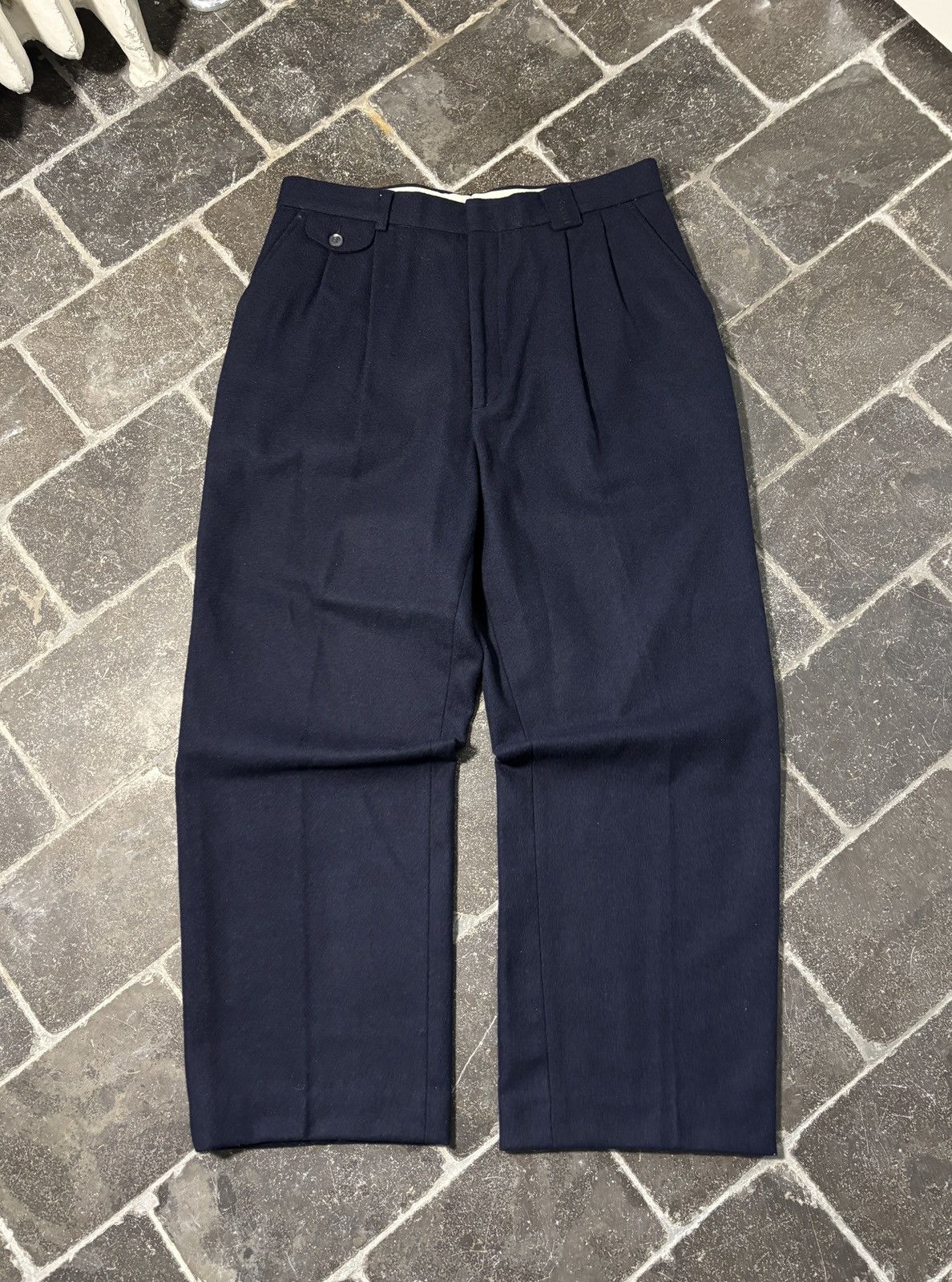 Japanese Brand Korean Designer Vintage ChaseCult Wool Trousers Double Pleat Size US 31 - 1 Thumbnail