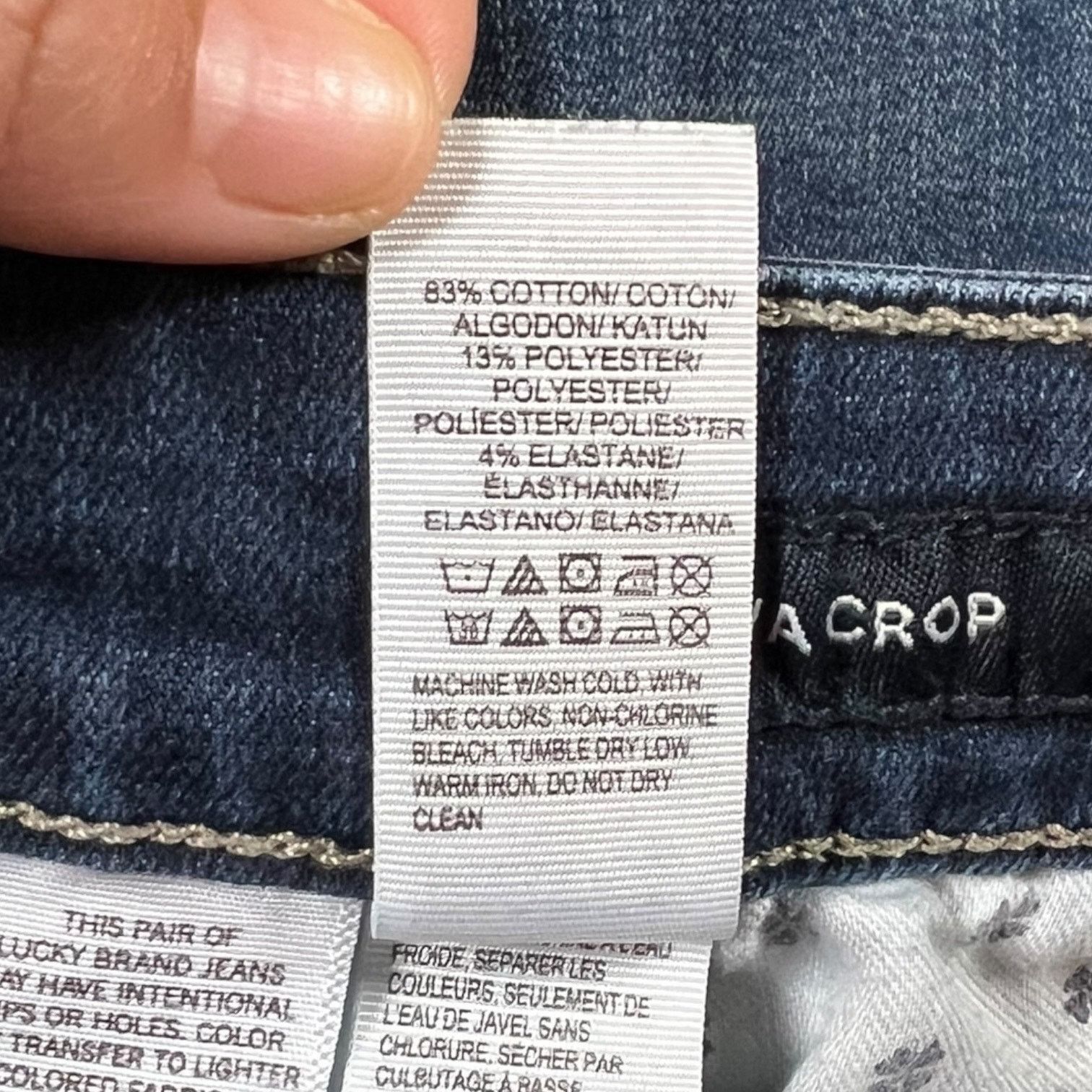 Lucky Brand Lucky Brand Jeans Ava Crop Women's Size 4/27 Blue Stretch Size 27" / US 4 / IT 40 - 9 Thumbnail