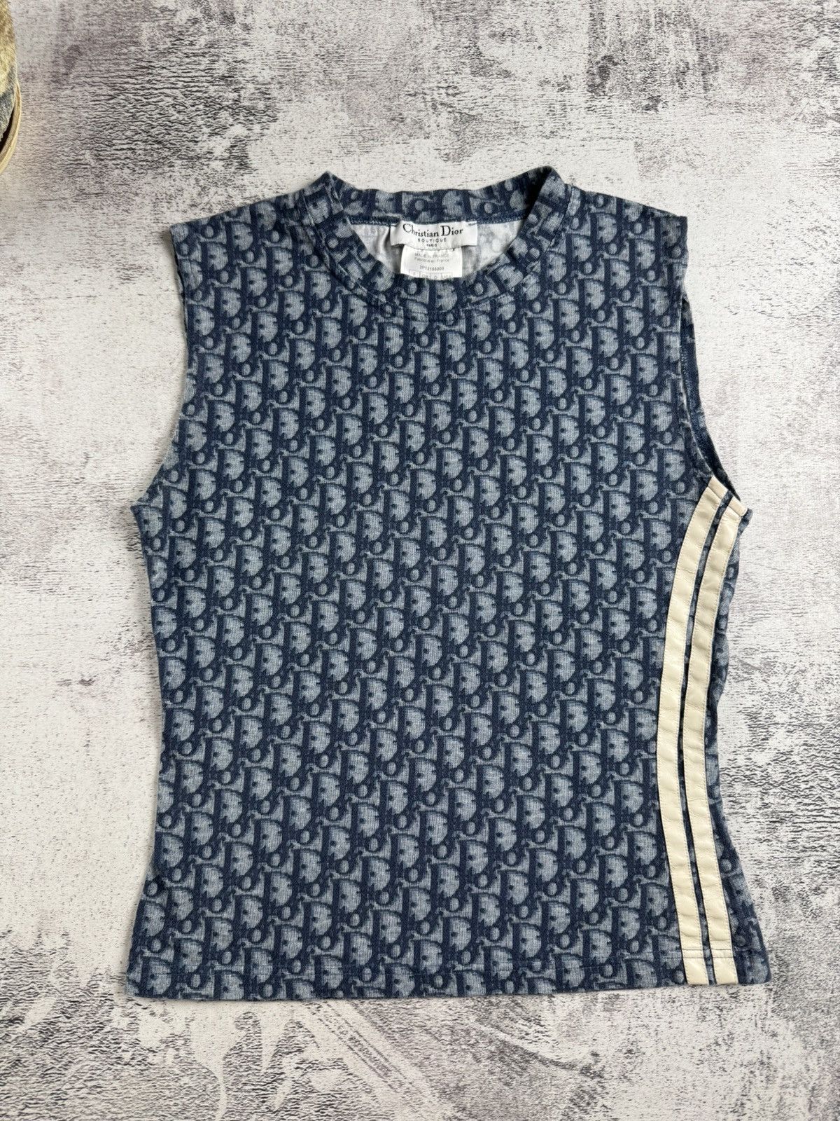 Dior Christian Dior 2005 Boutique Jadore Monogram Sleeveless Tank Trotter Top Size S / US 4 / IT 40 - 1 Thumbnail