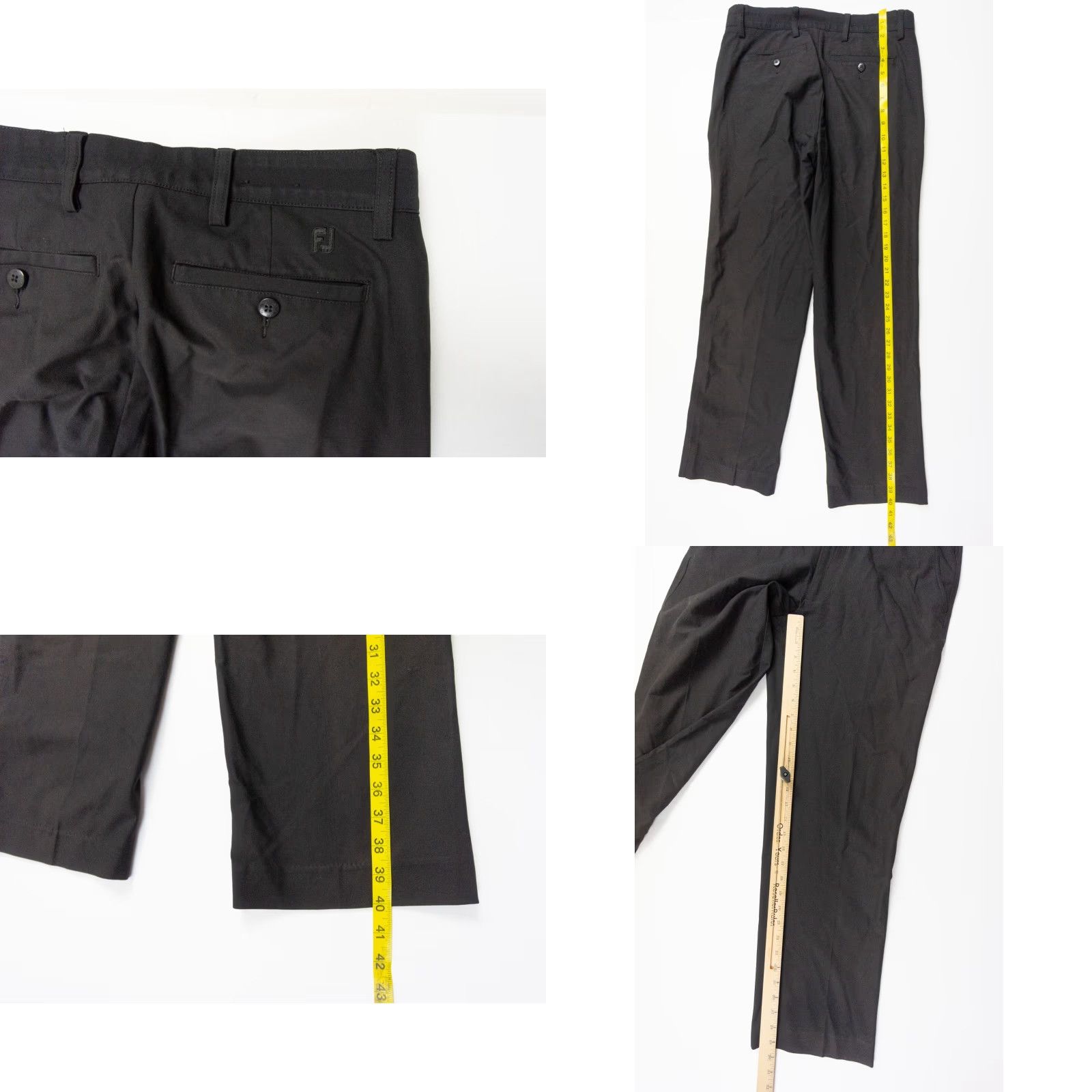 Footjoy Footjoy Mens Pants Chino Straight Leg Flat Front 30x30 Black Golf Stretch Logo Regular Inseam 30 in FootJoy Mens Golf Pants Black 30x30 Vintage No Size US 30 / EU 46 - 8 Thumbnail