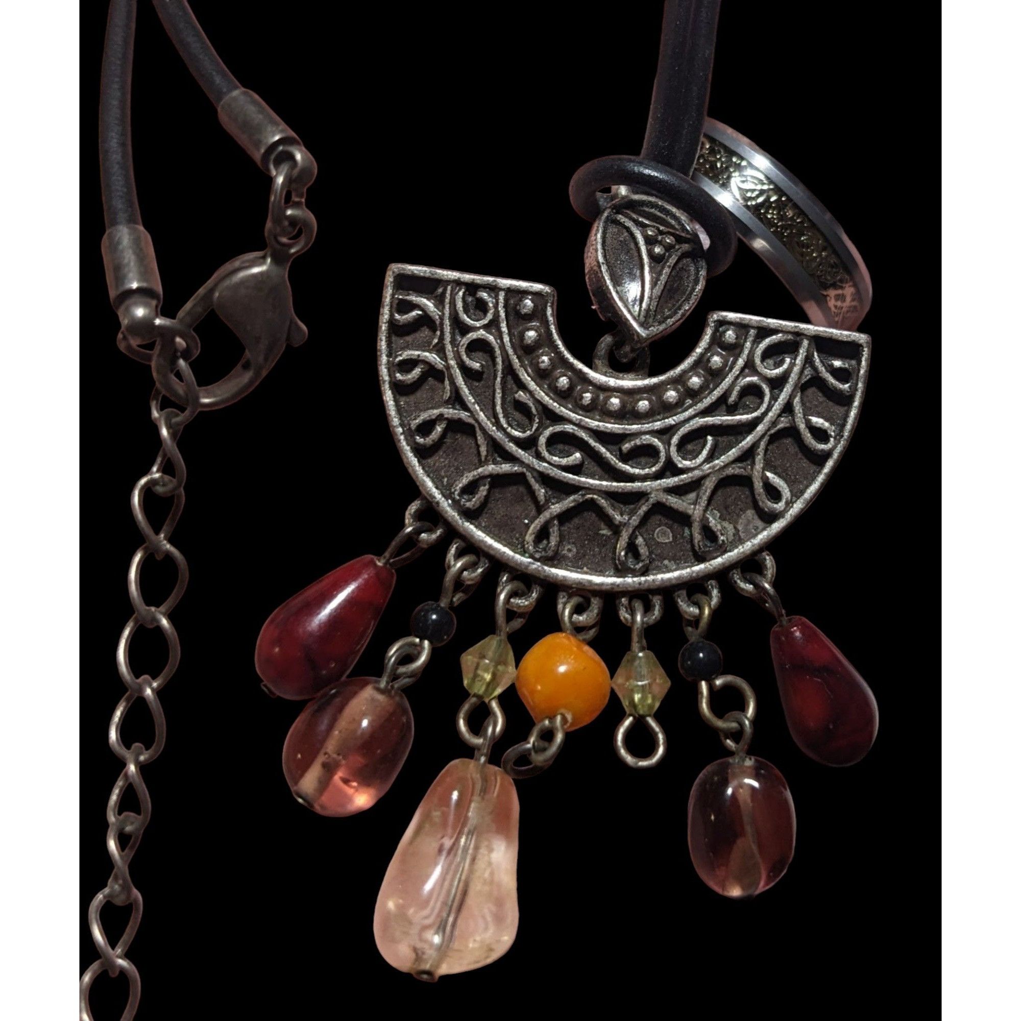 Other Retro Bohemian Glass Tassel Pendant Necklace Size ONE SIZE - 5 Thumbnail
