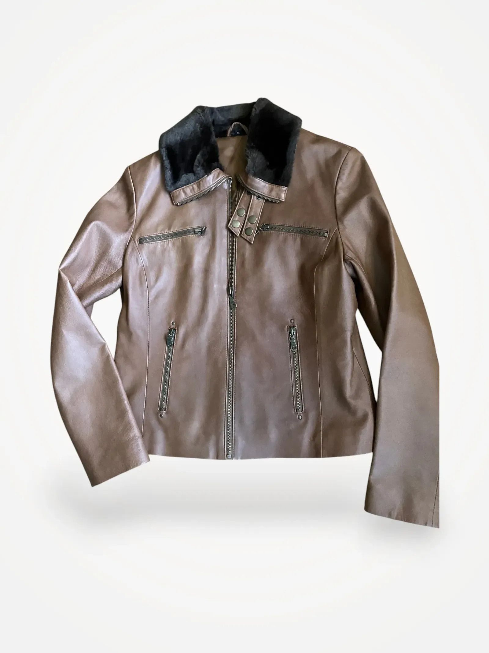 Vintage Vintage Leather Jacket Size XS / US 0-2 / IT 36-38 - 1 Thumbnail