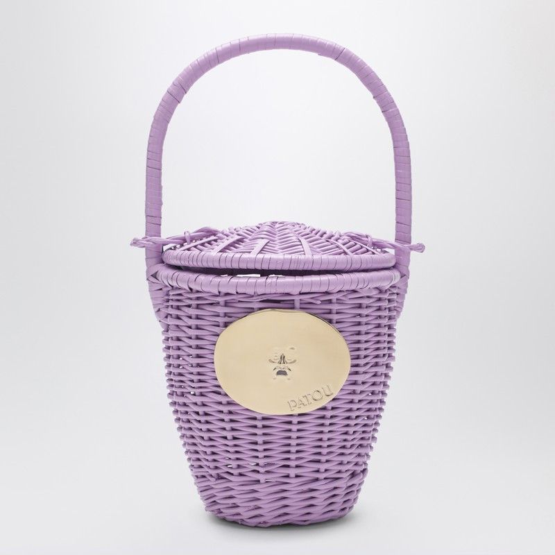 Patou Patou Lilac Wicker Bucket Bag Size ONE SIZE - 1 Thumbnail