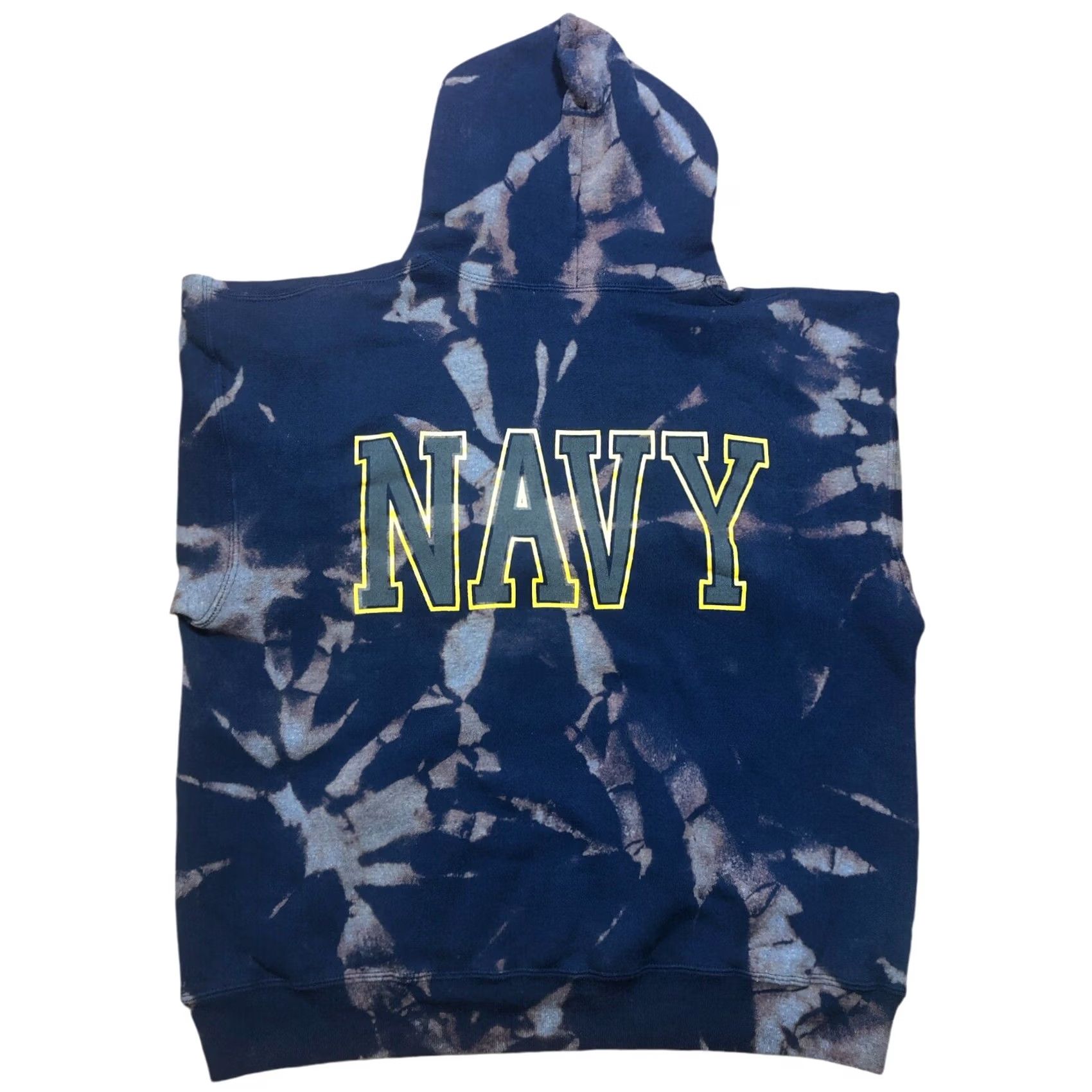 Soffe VINTAGE Soffe United States Navy Hoodie Adult L Blue USA Tie Dye 90s Mens Size US L / EU 52-54 / 3 - 2 Thumbnail