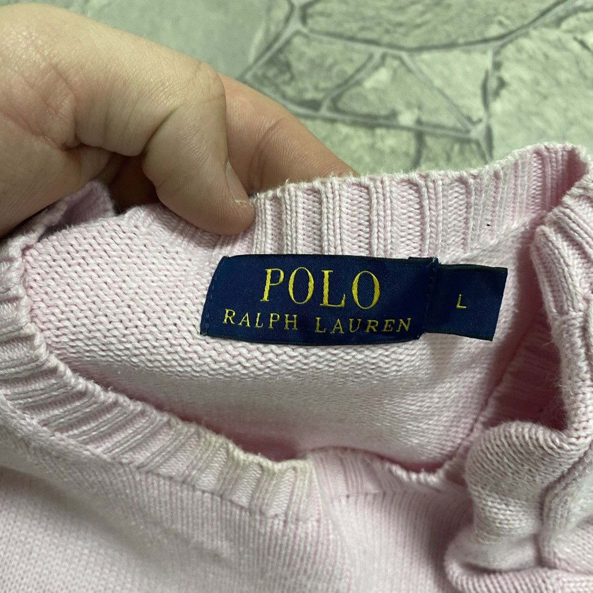 Polo Ralph Lauren Vintage Polo Ralph Lauren Sweater Knit Jumper Pink Size L Size US L / EU 52-54 / 3 - 10 Thumbnail