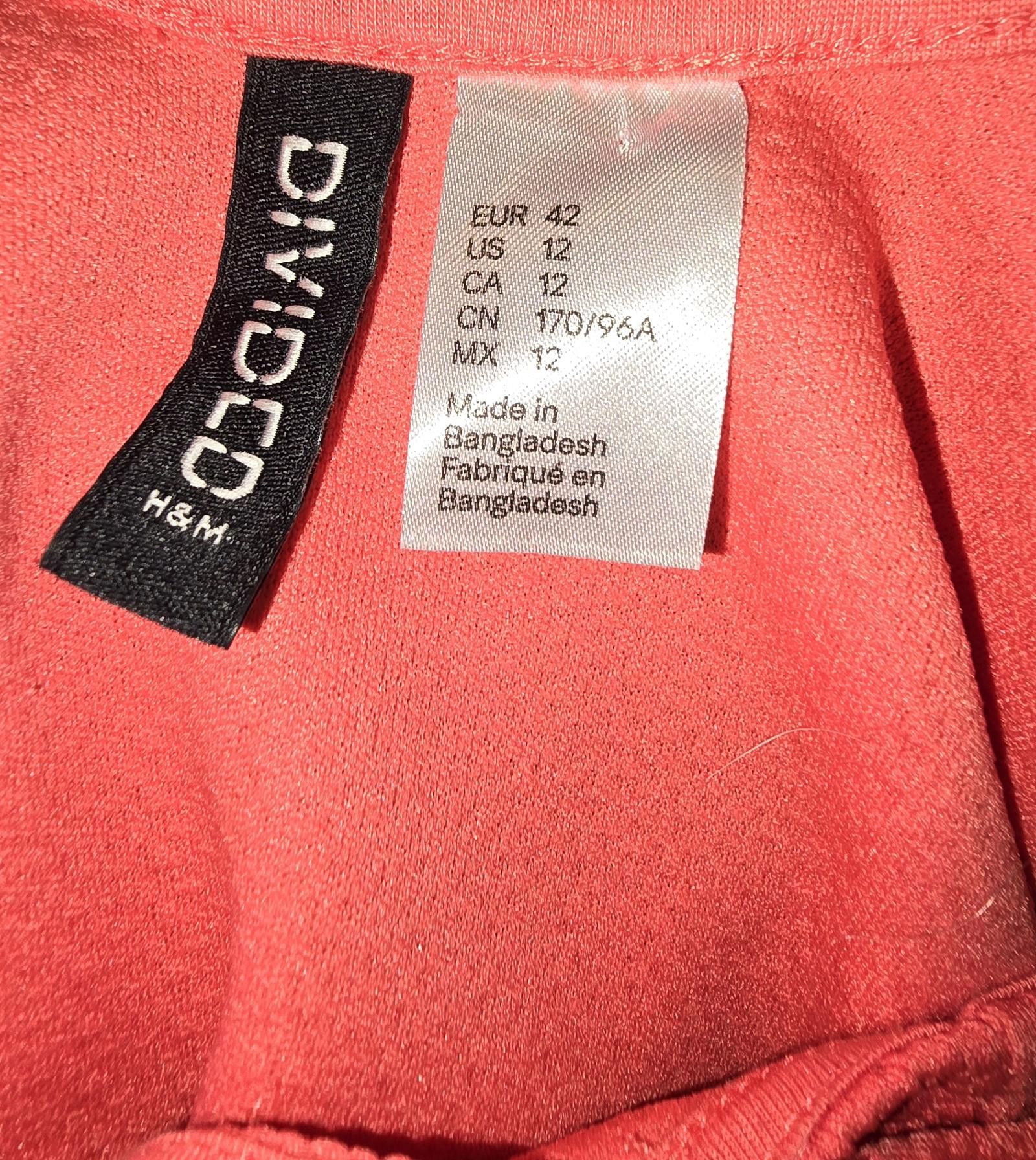 H&M H&M Divided Coral Sleeveless Dress - Size 12 Size XL / US 12-14 / IT 48-50 - 2 Thumbnail