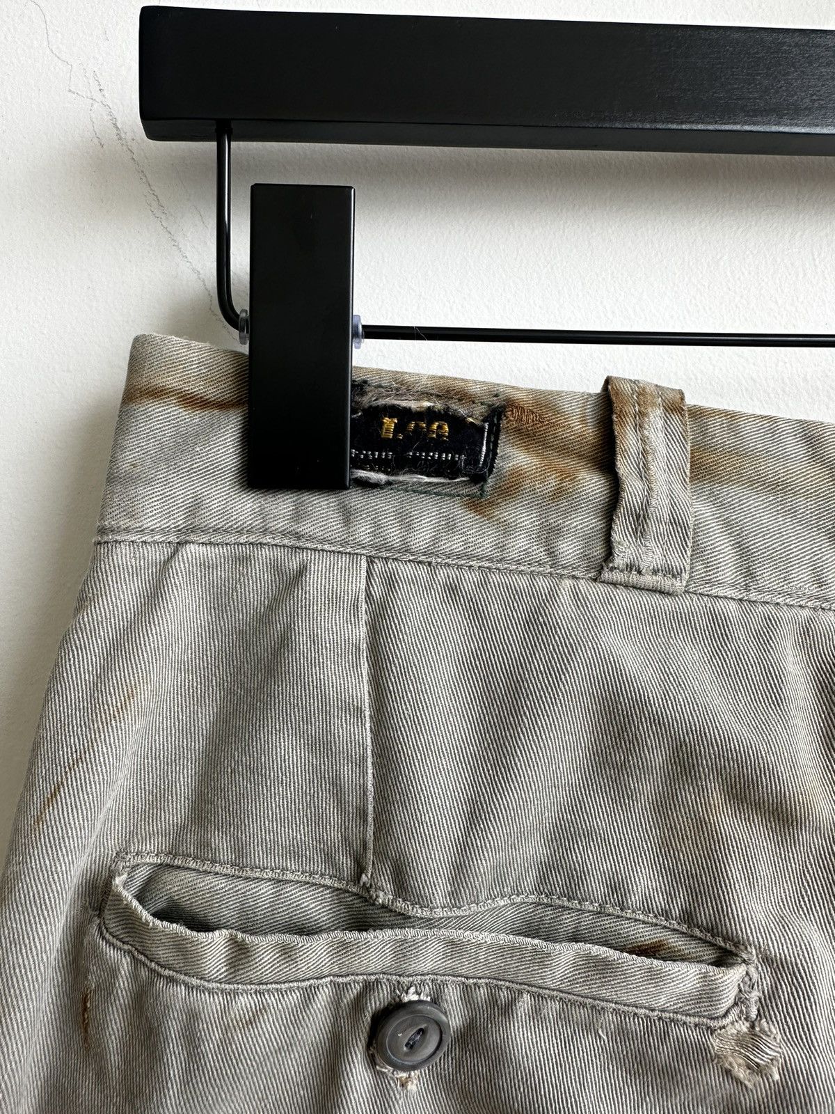 Kapital × Lee × Vintage True Vintage Lee Pants Thrashed with OG Farm repairs Size US 30 / EU 46 - 9 Thumbnail