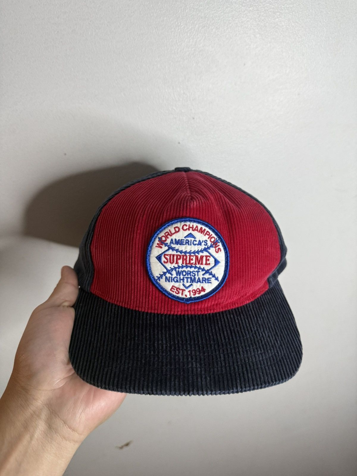 Supreme 2008 Supreme Worst Nightmare Corduroy Snapback Hat Size ONE SIZE - 1 Thumbnail