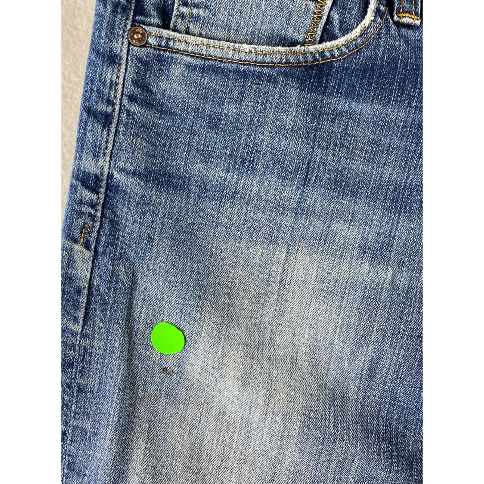 Denime AG Adriano Goldschmied Jeans Mens 31x34 The Hero Relaxed Straight Rip Denim USA Jeans Mens Size US 31 - 7 Thumbnail