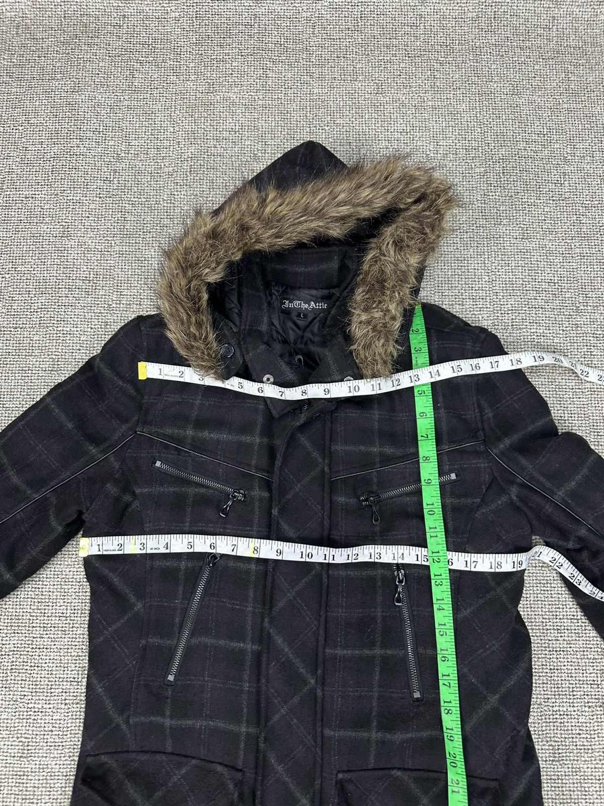 In The Attic In The Attic Fur Wool Jacket Vkei Lgb Style Z252 Size US L / EU 52-54 / 3 - 7 Thumbnail