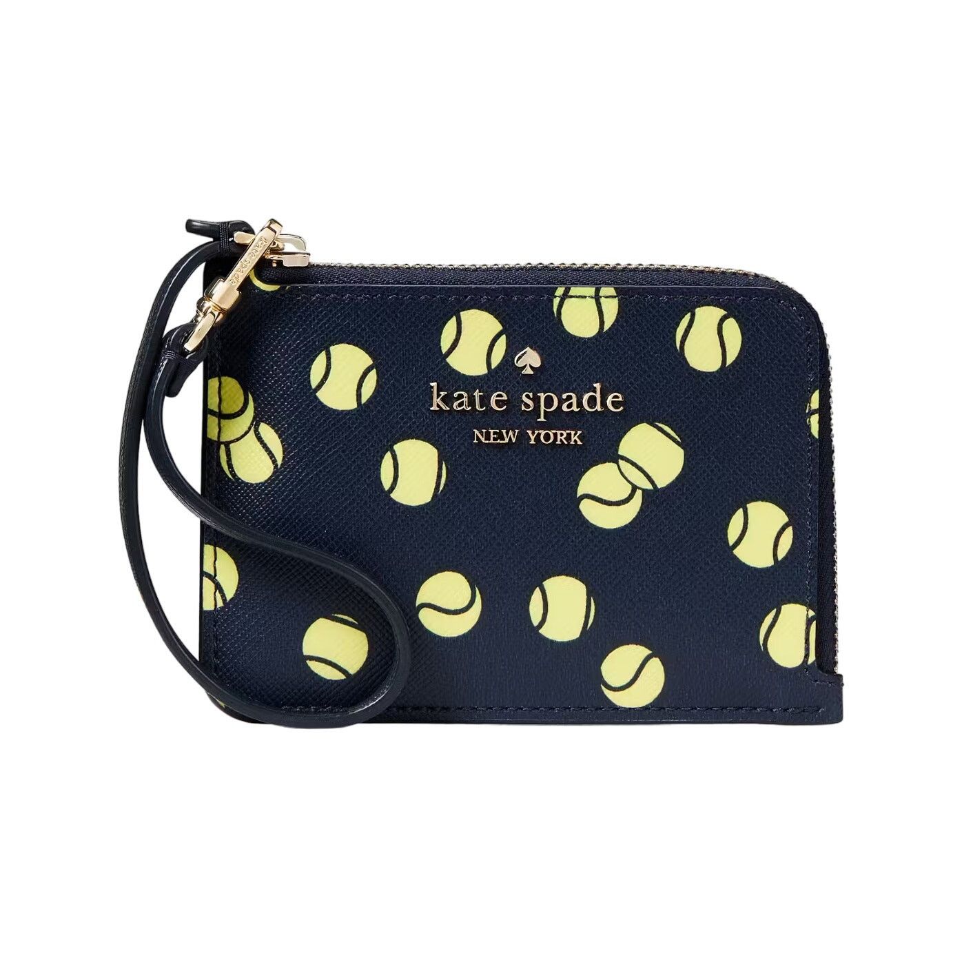 Kate Spade Tennis Printed Small Card Holder Wristlet